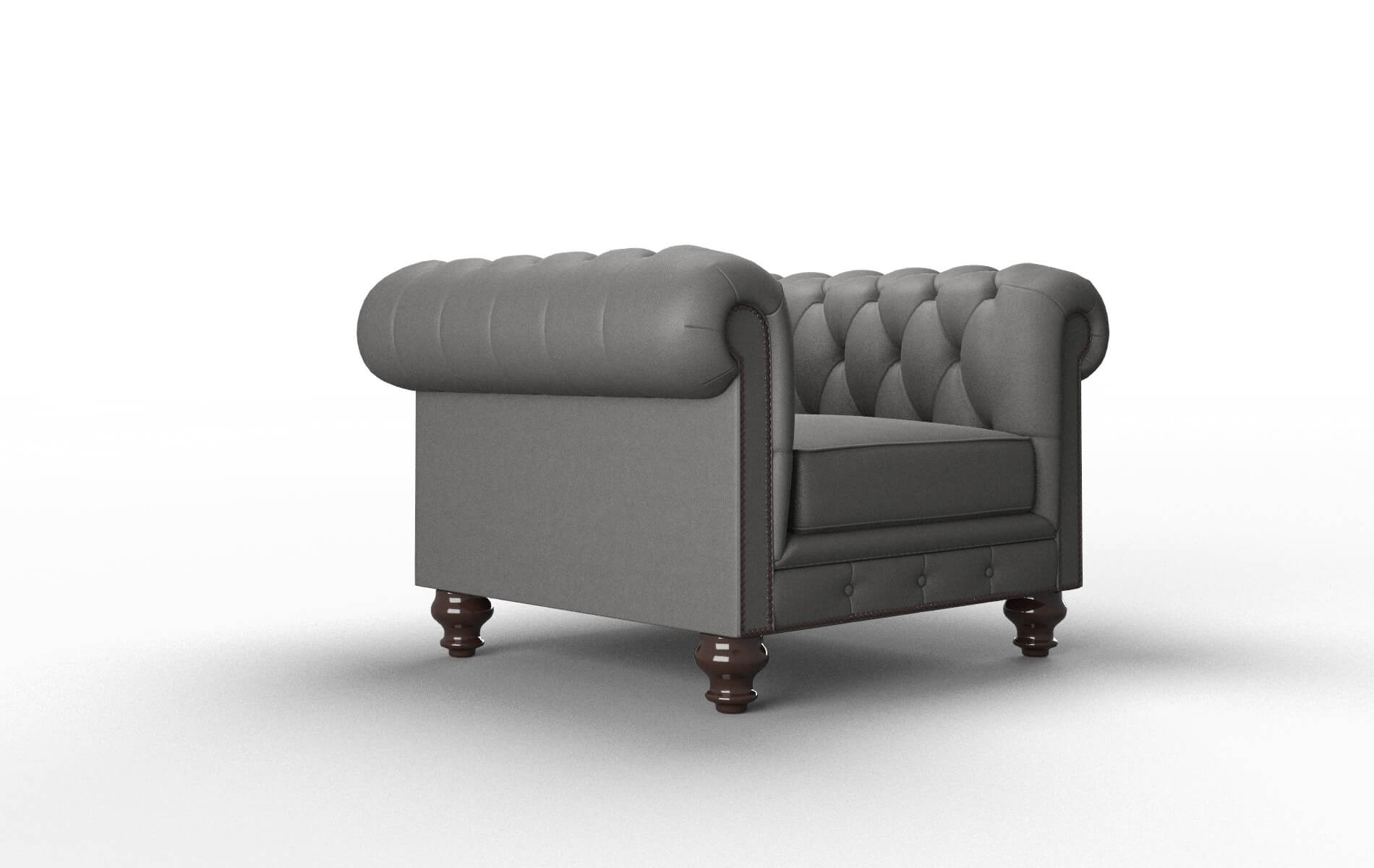 Bordeaux Rocket Charcoal Chair espresso legs 2