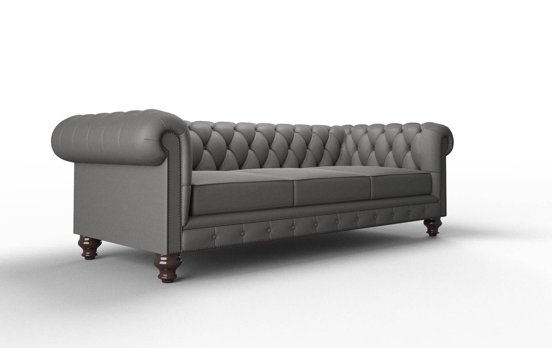 Bordeaux Rocket Charcoal Sofa espresso legs 2