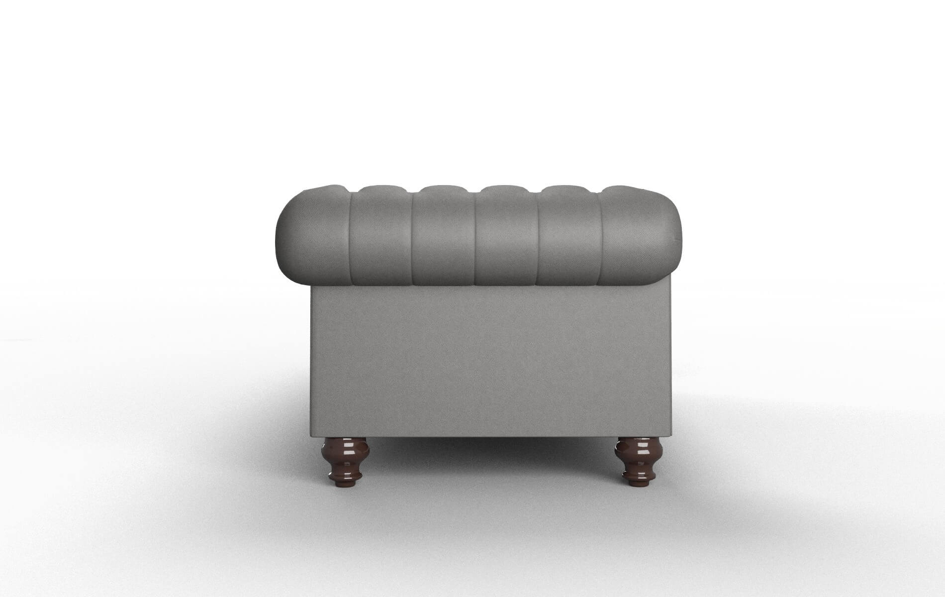 Bordeaux Rocket Charcoal Sofa espresso legs 3