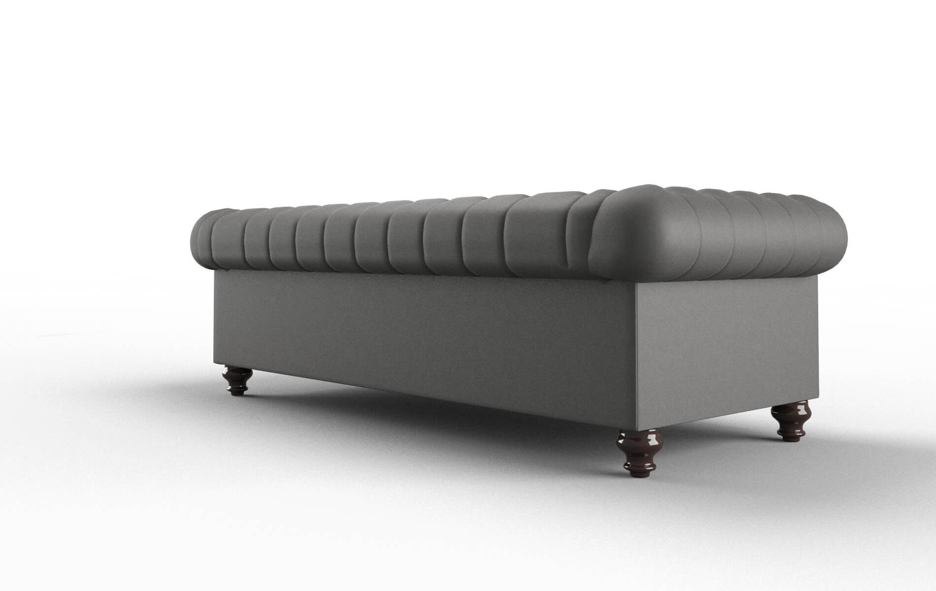 Bordeaux Rocket Charcoal Sofa espresso legs 5