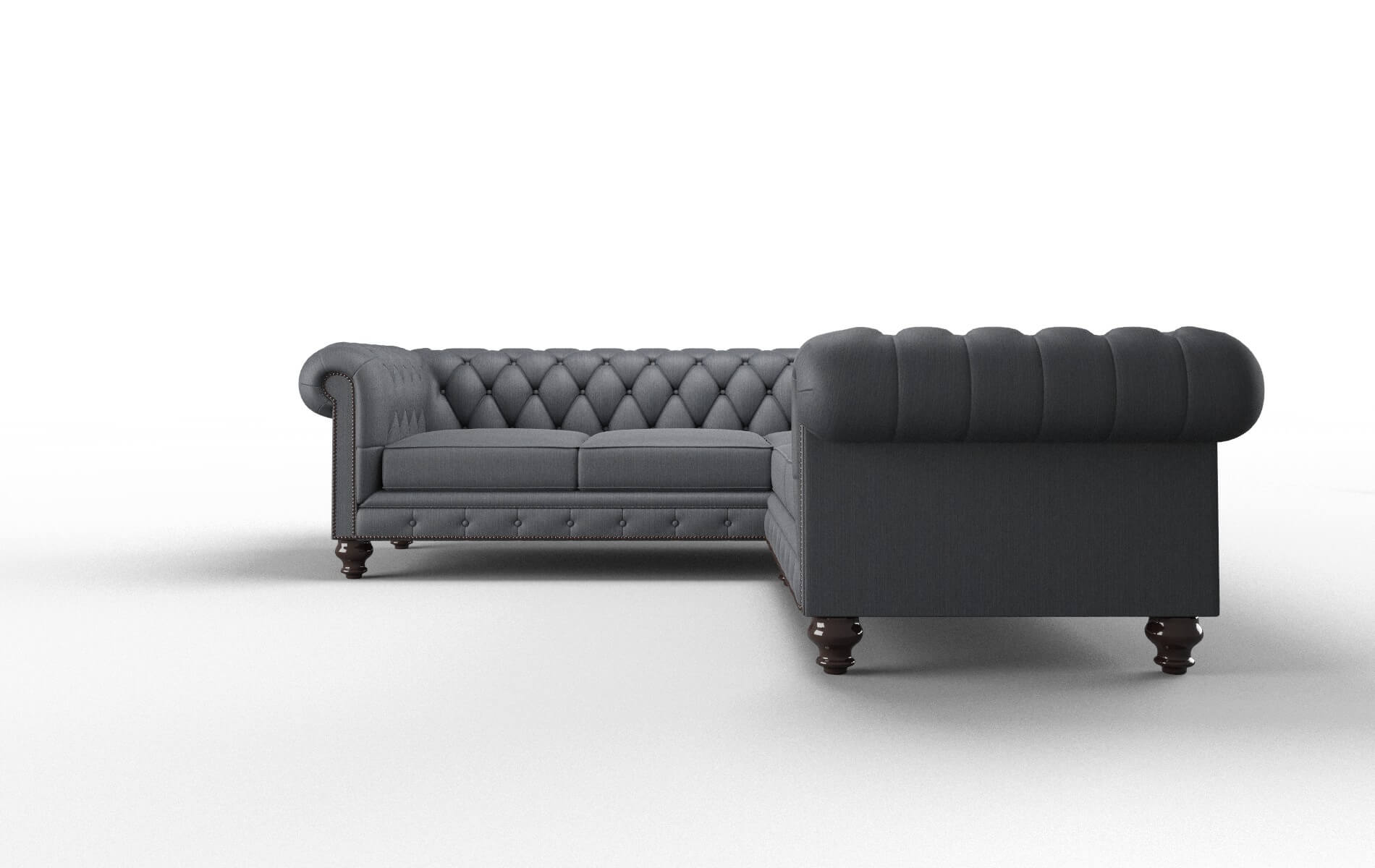 Bordeaux Rocket Eclipse Sectional espresso legs 5