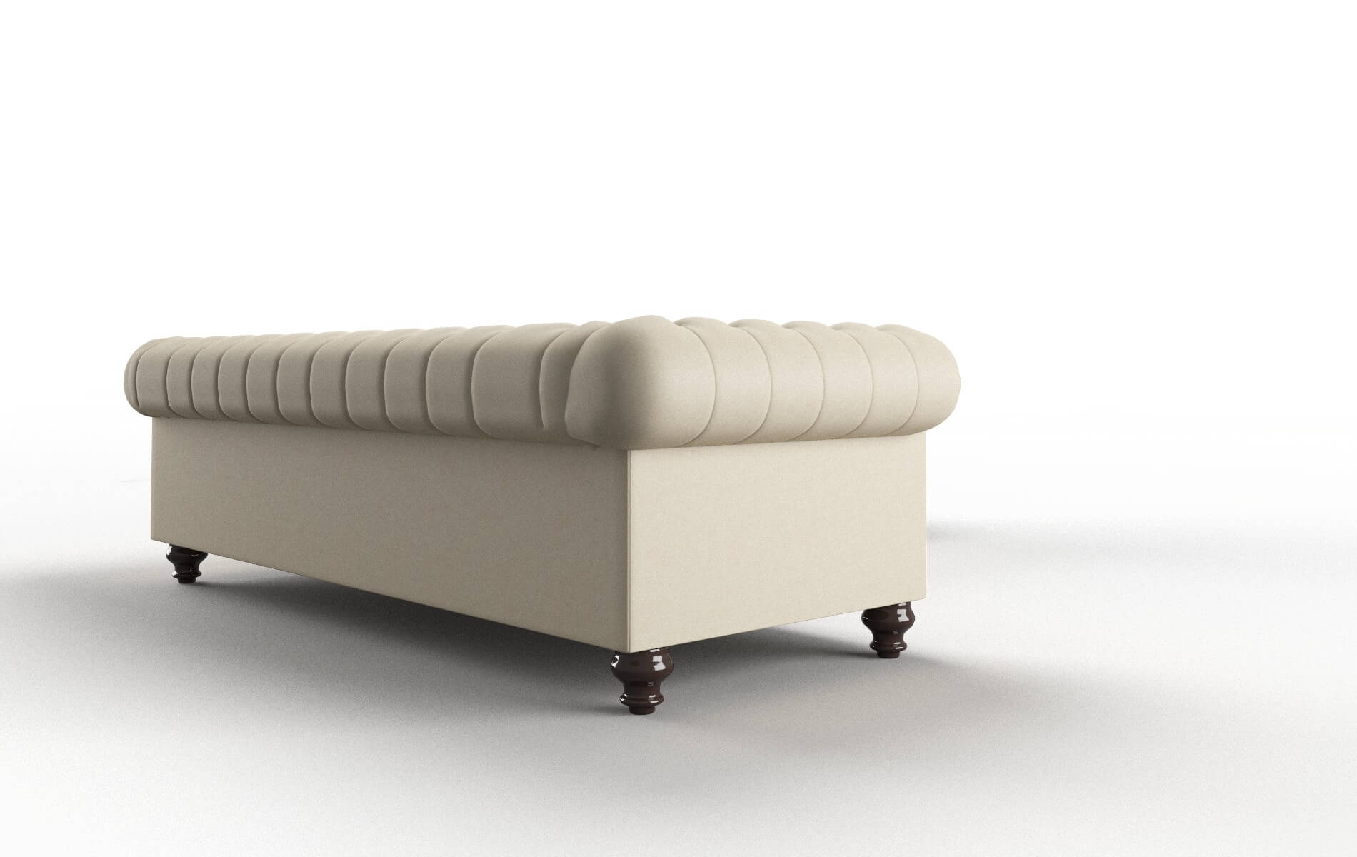 Bordeaux Rocket Sand Sectional espresso legs 3