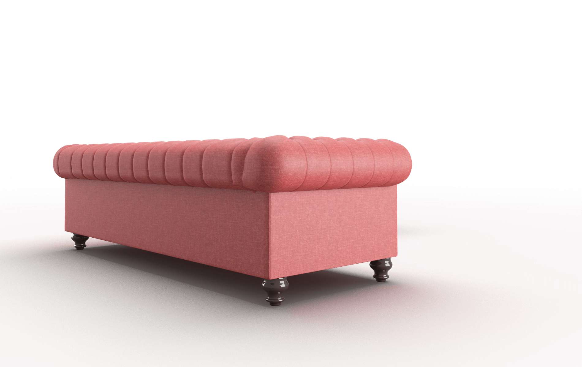 Bordeaux Royale Berry Sectional espresso legs 3