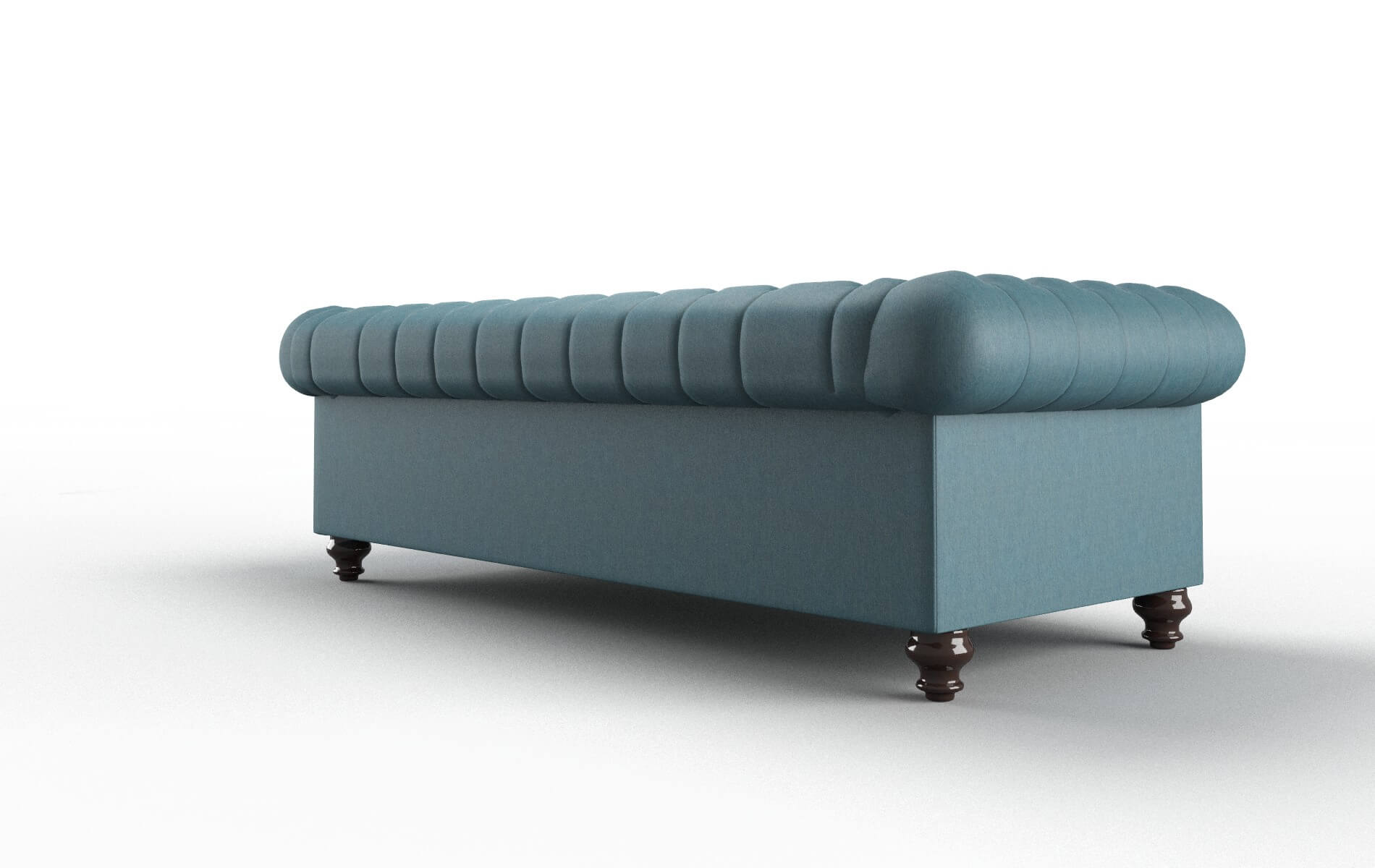 Bordeaux Royale Electric_blue Sofa espresso legs 5