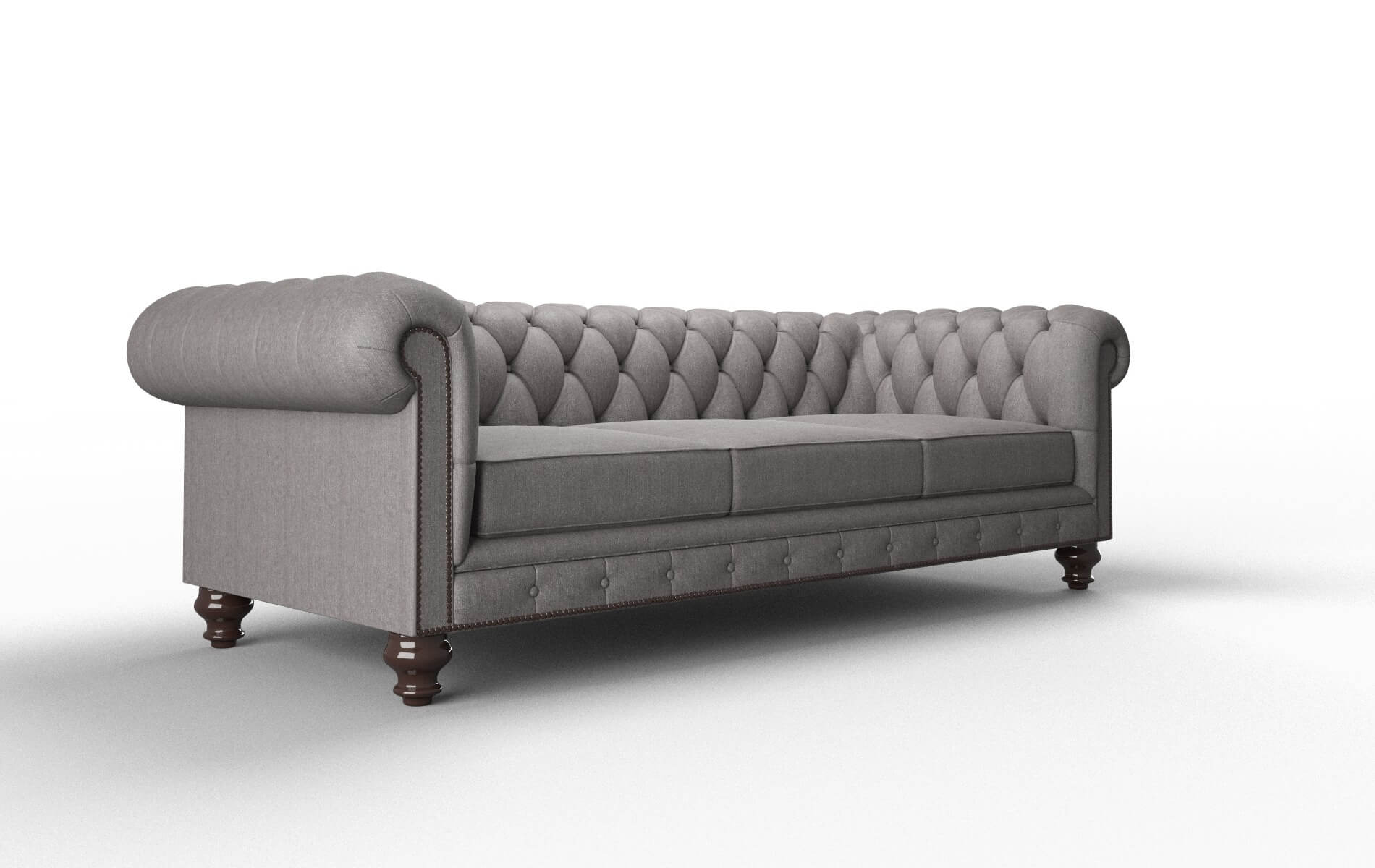 Bordeaux Sasha Granite Sofa espresso legs 2