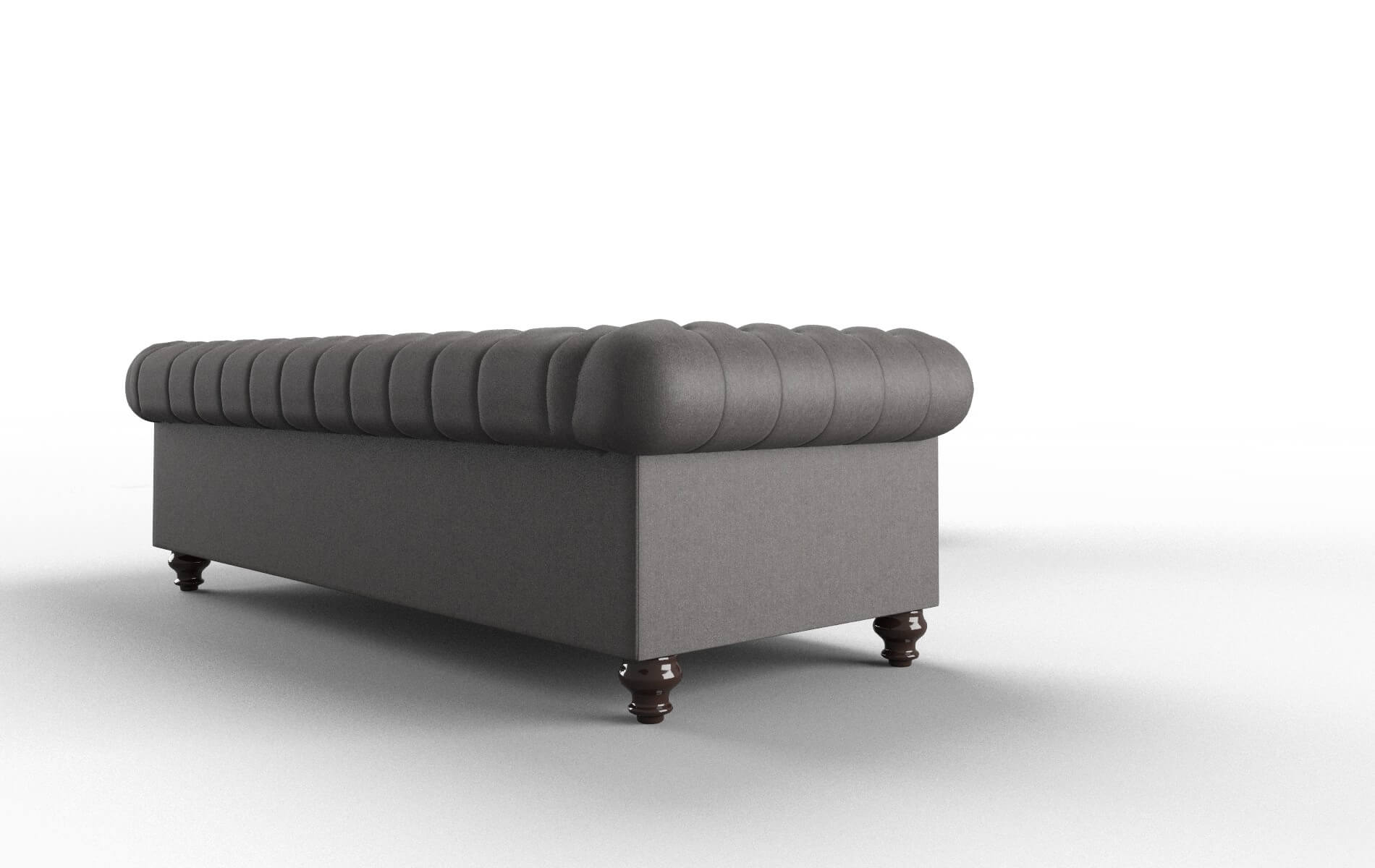 Bordeaux Sasha Grey Sectional espresso legs 3