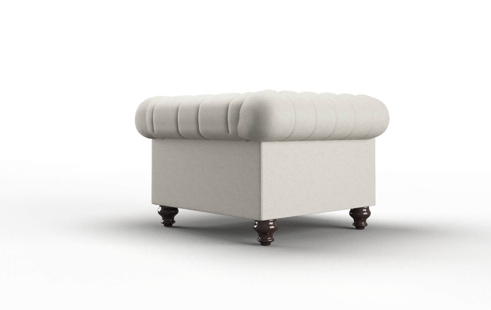 Bordeaux Sasha Linen Chair espresso legs 5