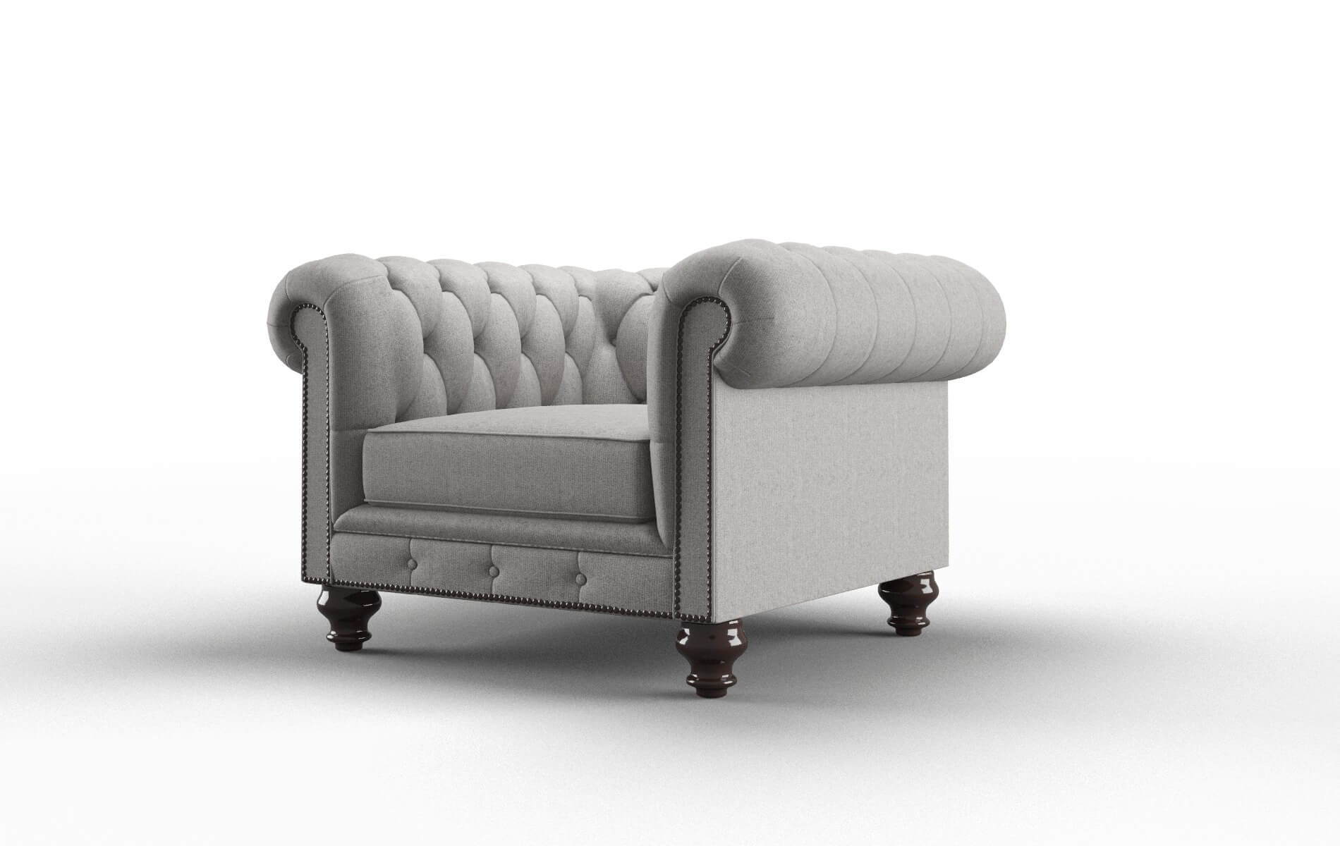 Bordeaux Sasha Silver Chair espresso legs 4