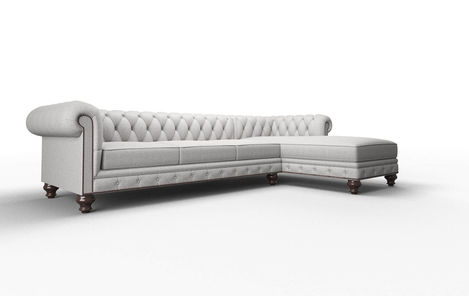 Bordeaux Sasha Silver Panel espresso legs 2