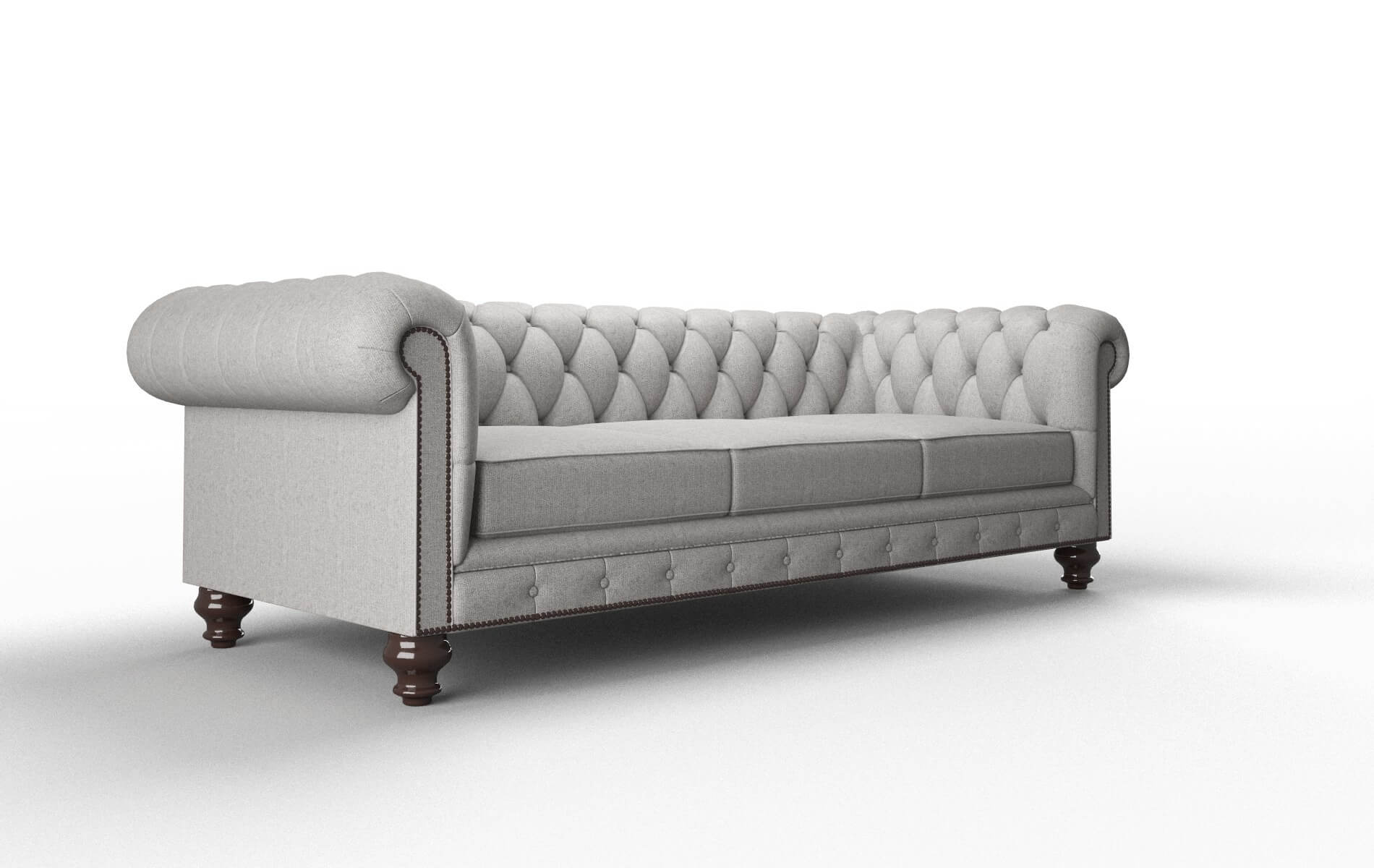 Bordeaux Sasha Silver Sofa espresso legs 2