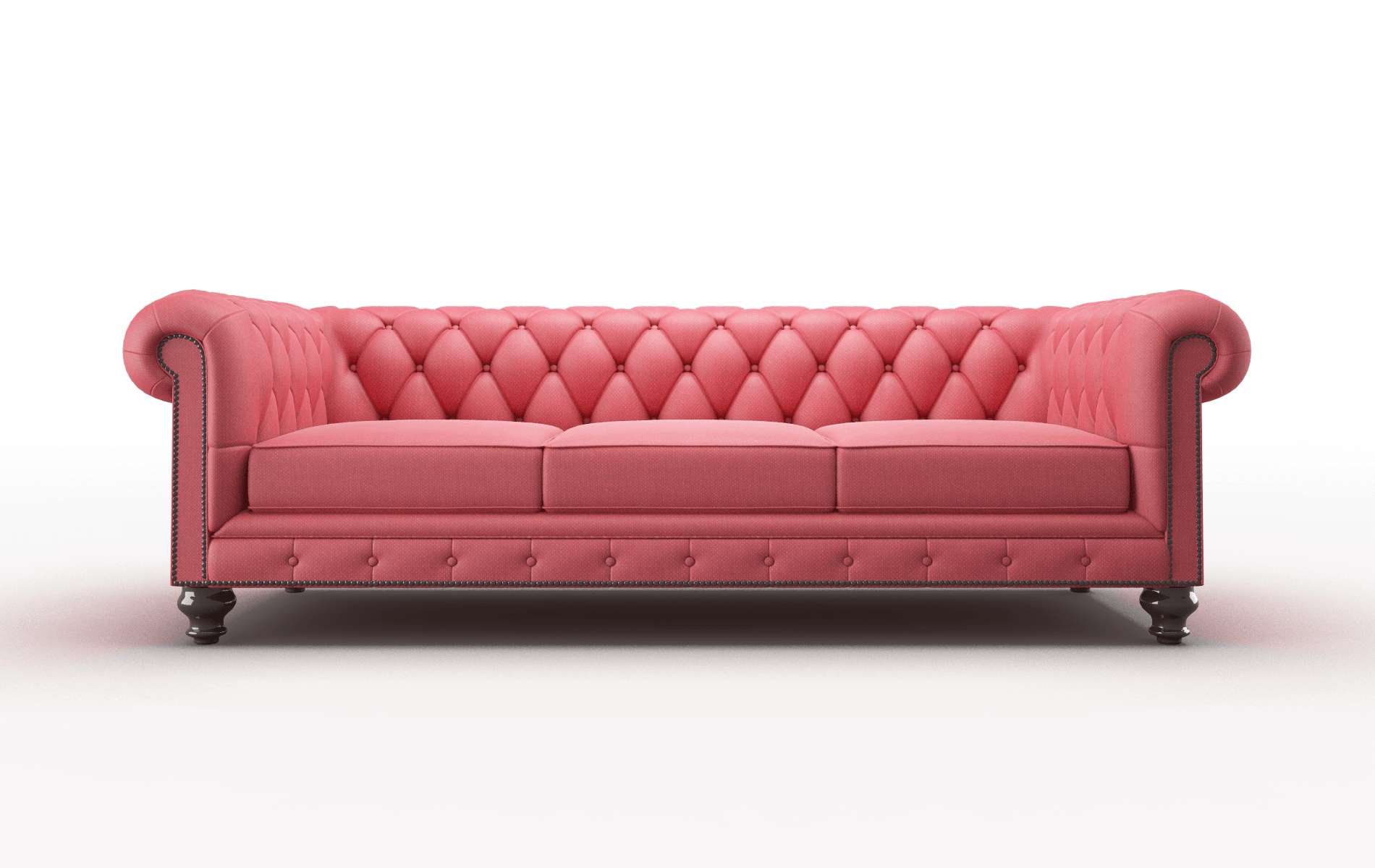 Bordeaux Sorrento Berry Sofa espresso legs 1