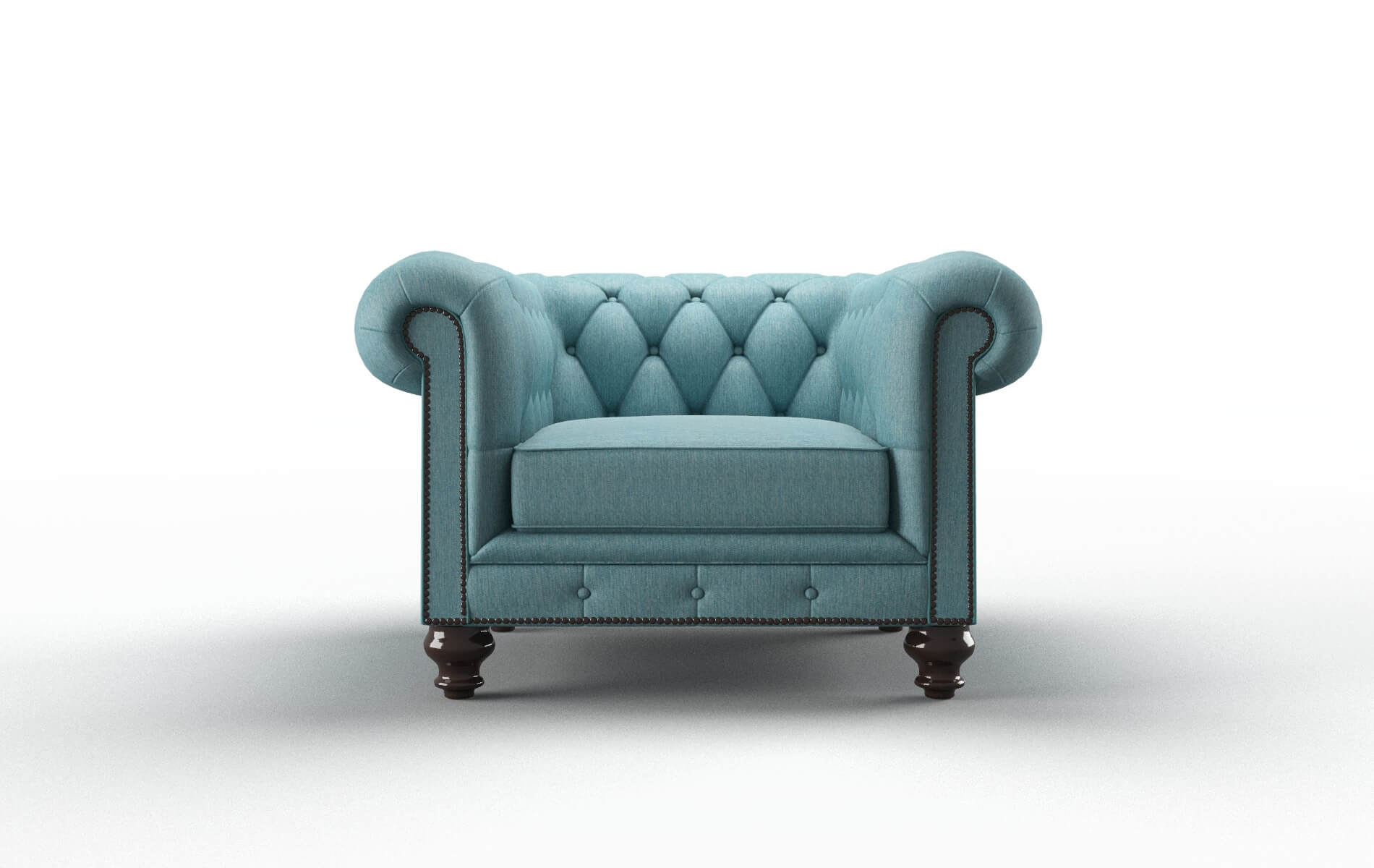 Bordeaux Sorrento denim Chair Espresso Legs  1