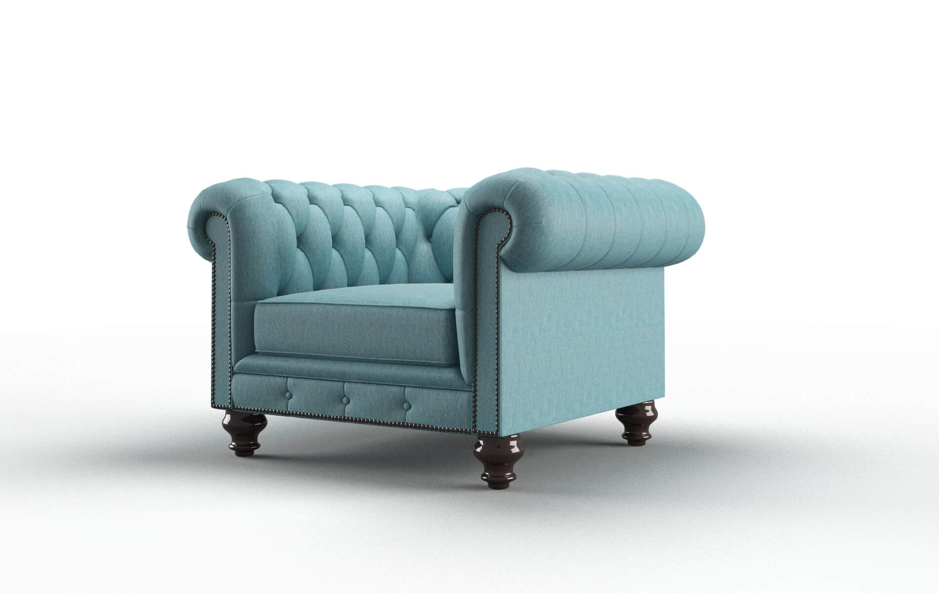 Bordeaux Sorrento Denim Chair espresso legs 4