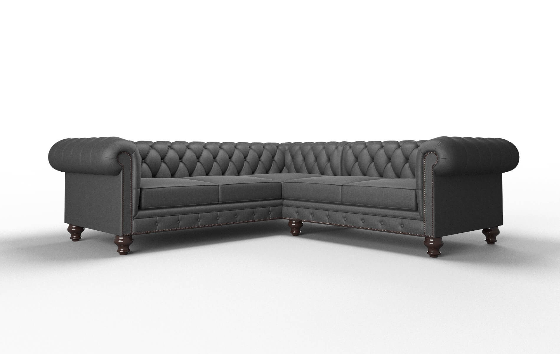 Bordeaux Sosoftness 54 Sectional espresso legs 1