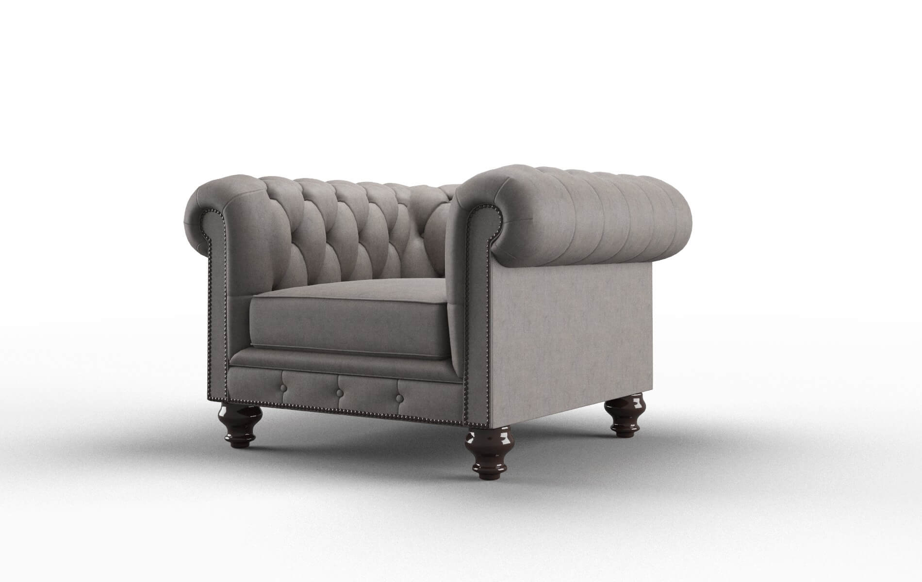 Bordeaux Suave Slate Chair espresso legs 4