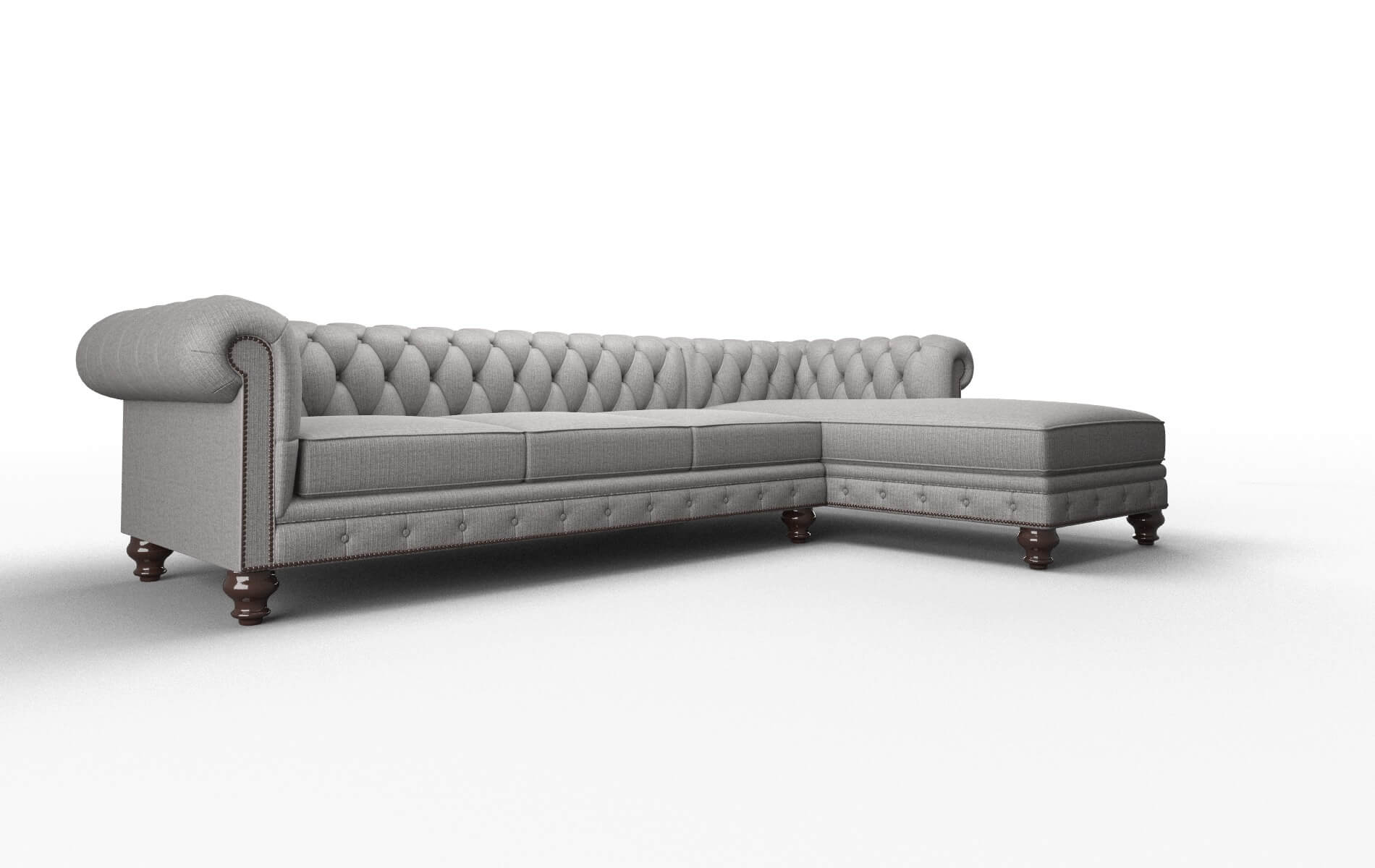 Bordeaux Terrain Oatmeal Panel espresso legs 2