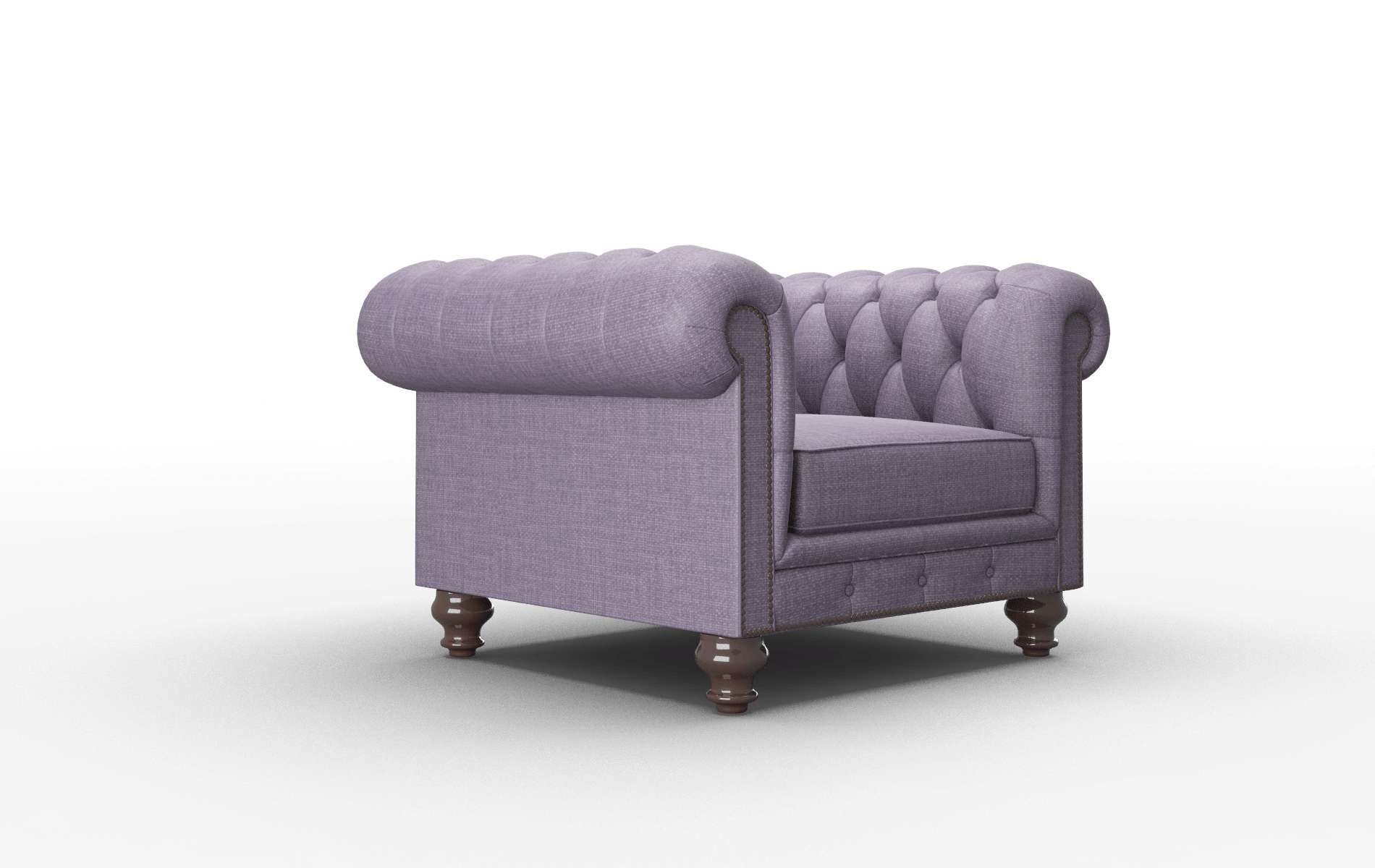 Bordeaux Tess Blackberry Chair espresso legs 2