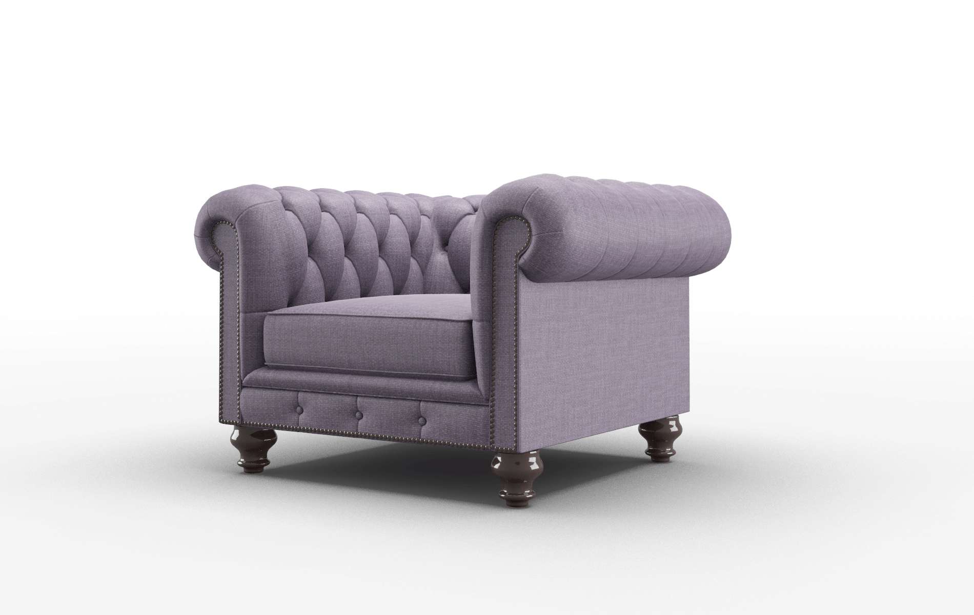 Bordeaux Tess Blackberry Chair espresso legs 4