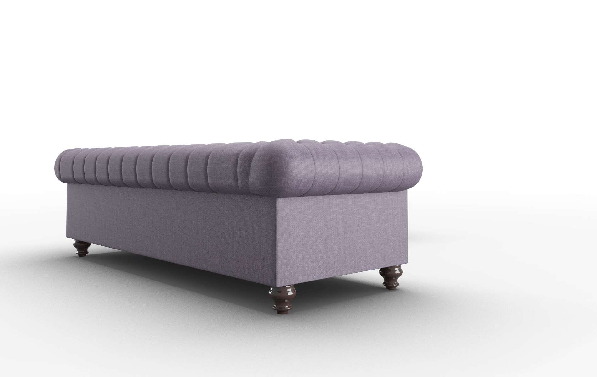 Bordeaux Tess Blackberry Sectional espresso legs 3