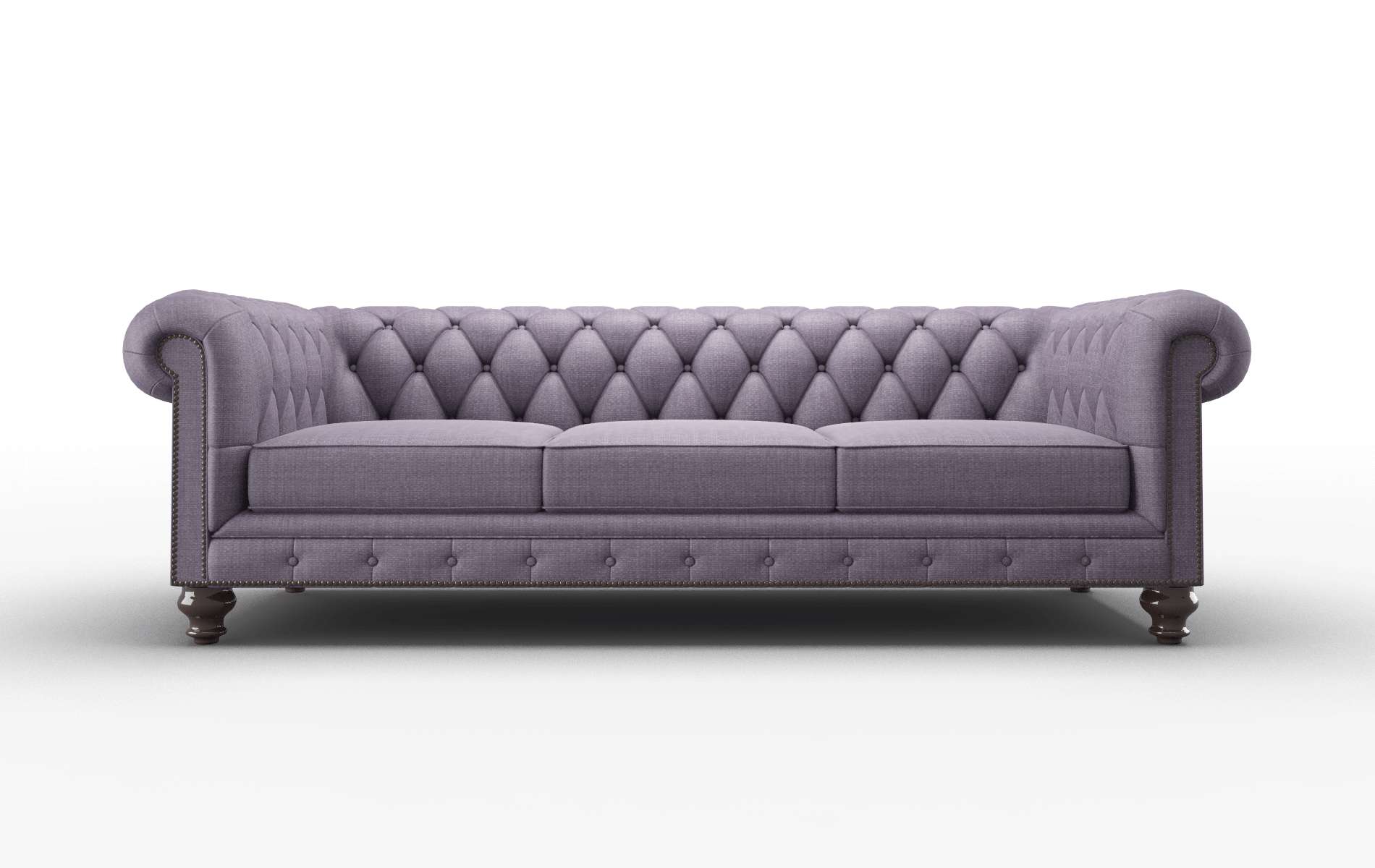 Bordeaux Tess Blackberry Sofa espresso legs 1