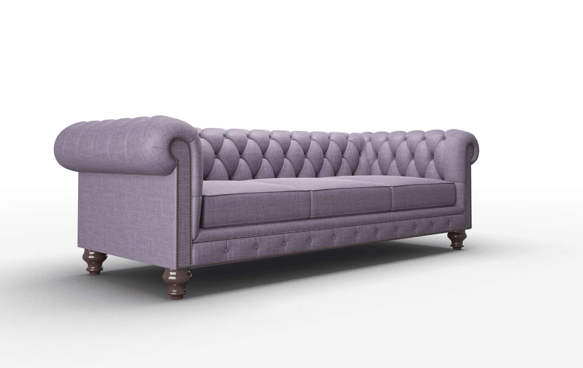 Bordeaux Tess Blackberry Sofa espresso legs 2
