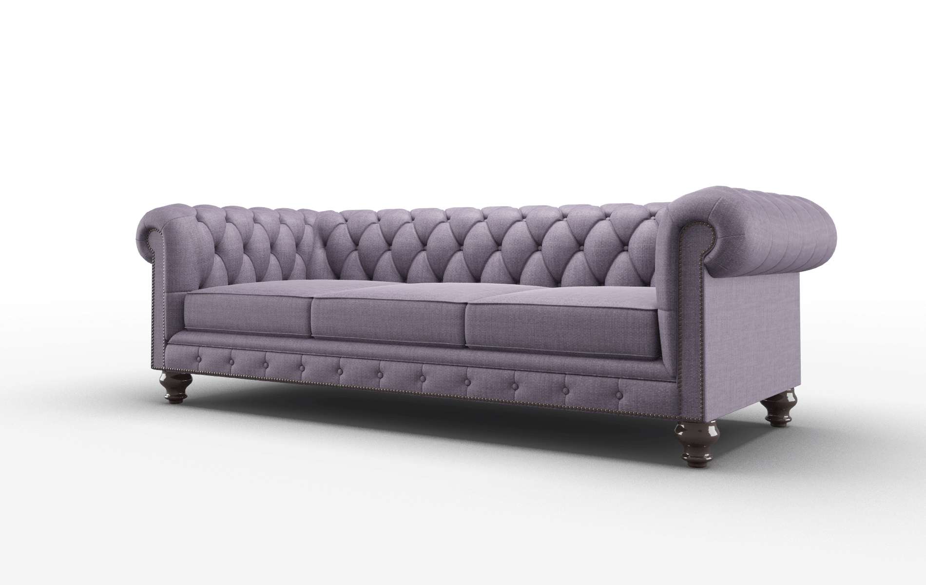 Bordeaux Tess Blackberry Sofa espresso legs 4