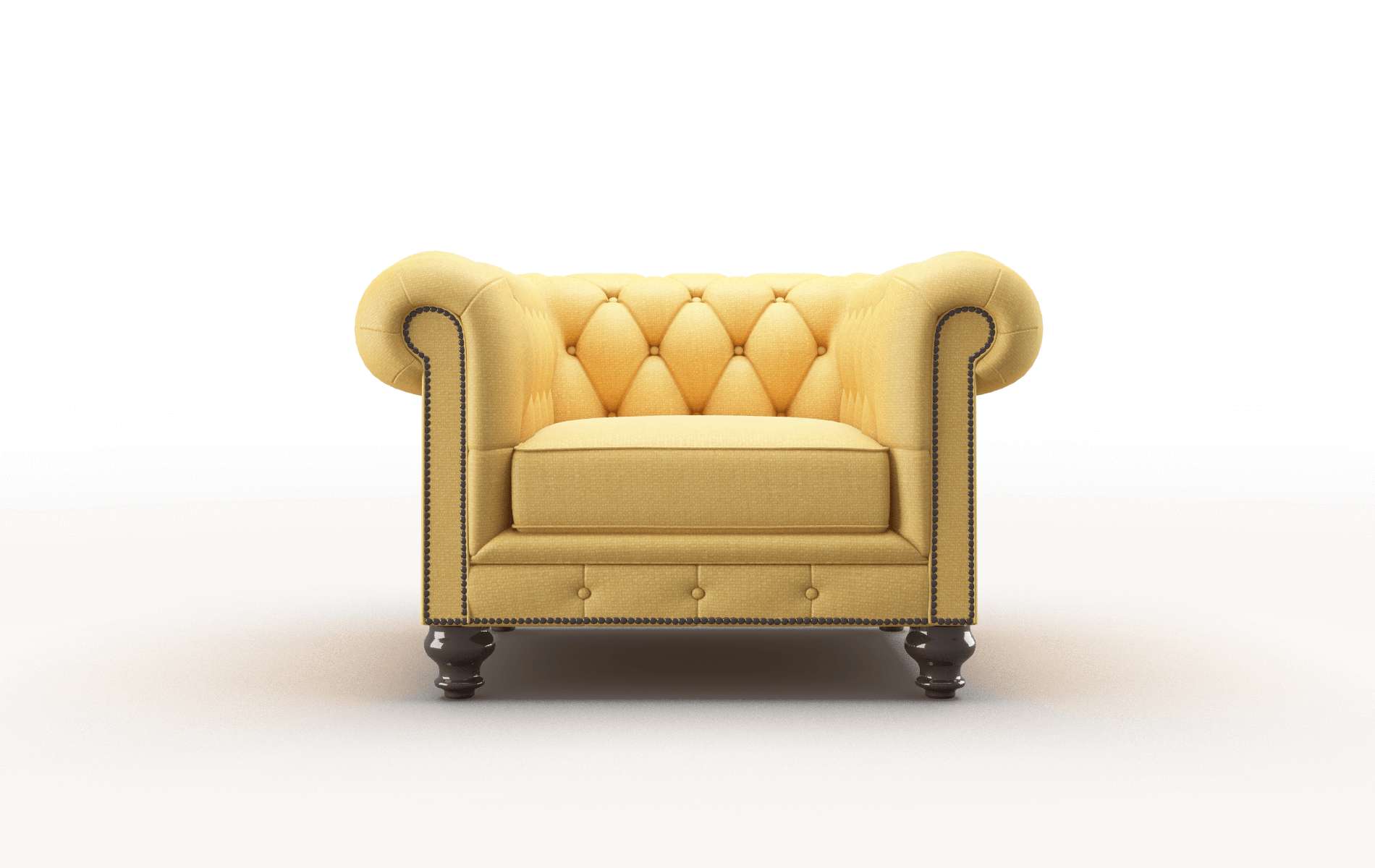 Bordeaux Tess Turmeric Chair espresso legs 1