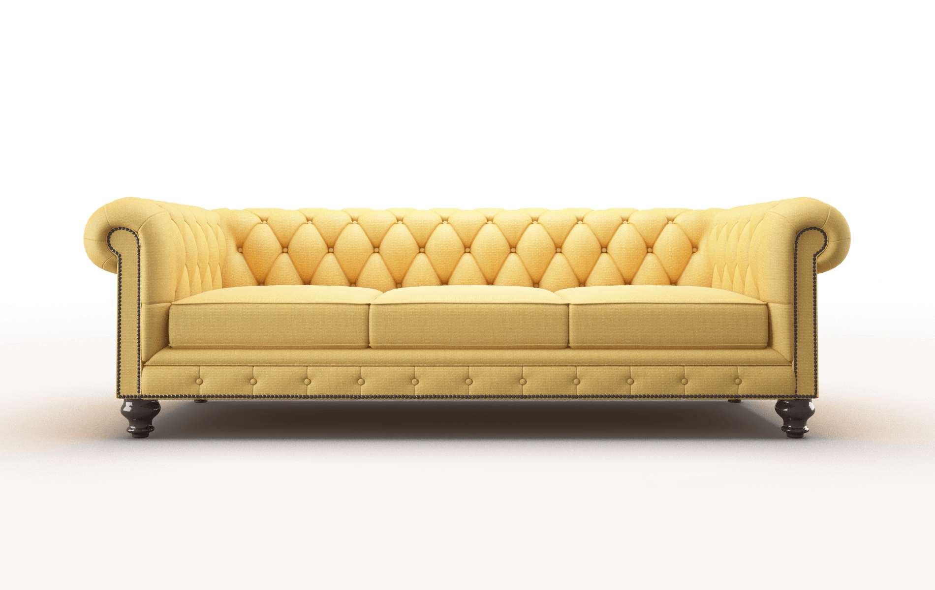 Bordeaux Tess turmeric Sofa Espresso Legs  1