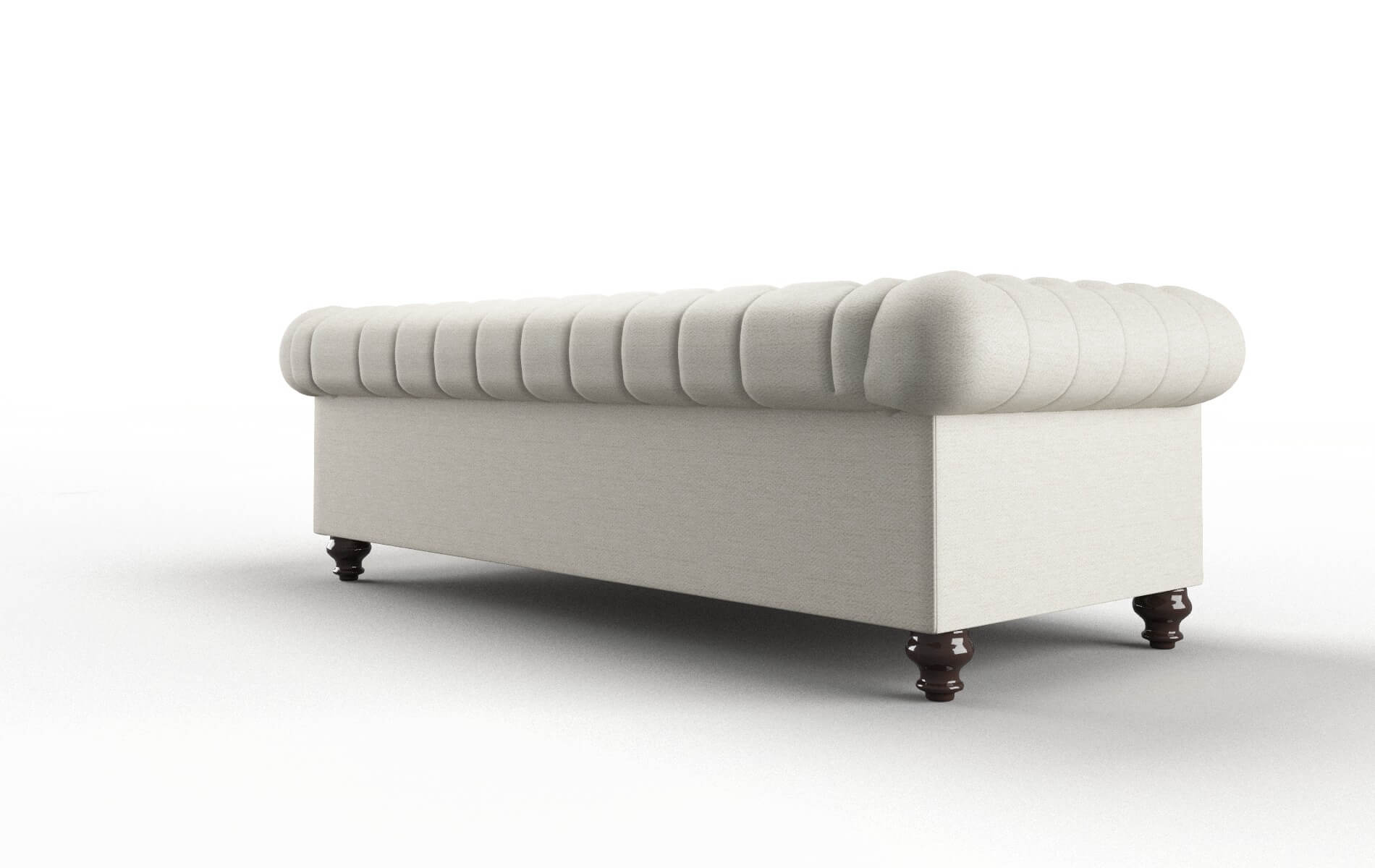 Bordeaux Venus Cream Sofa espresso legs 5