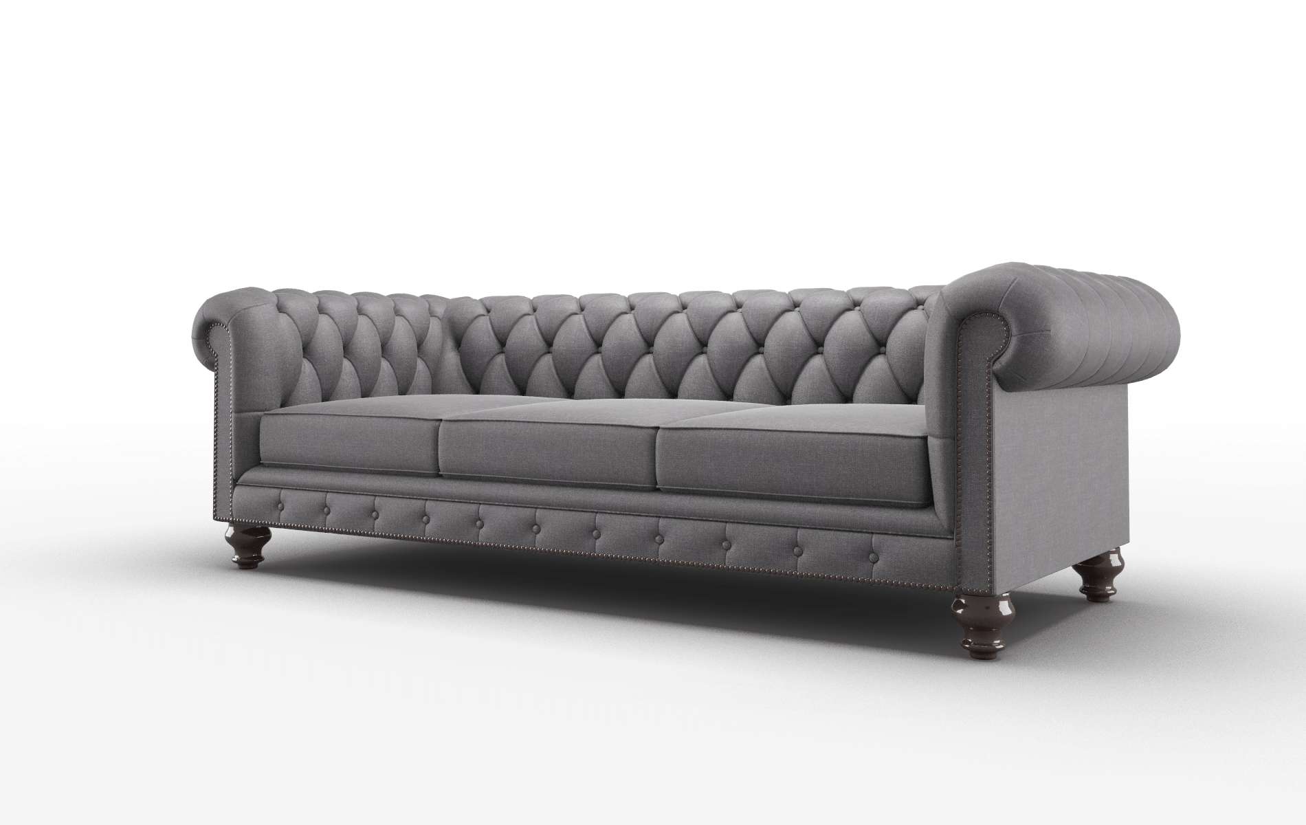 Bordeaux Venus Onyx Sofa espresso legs 4