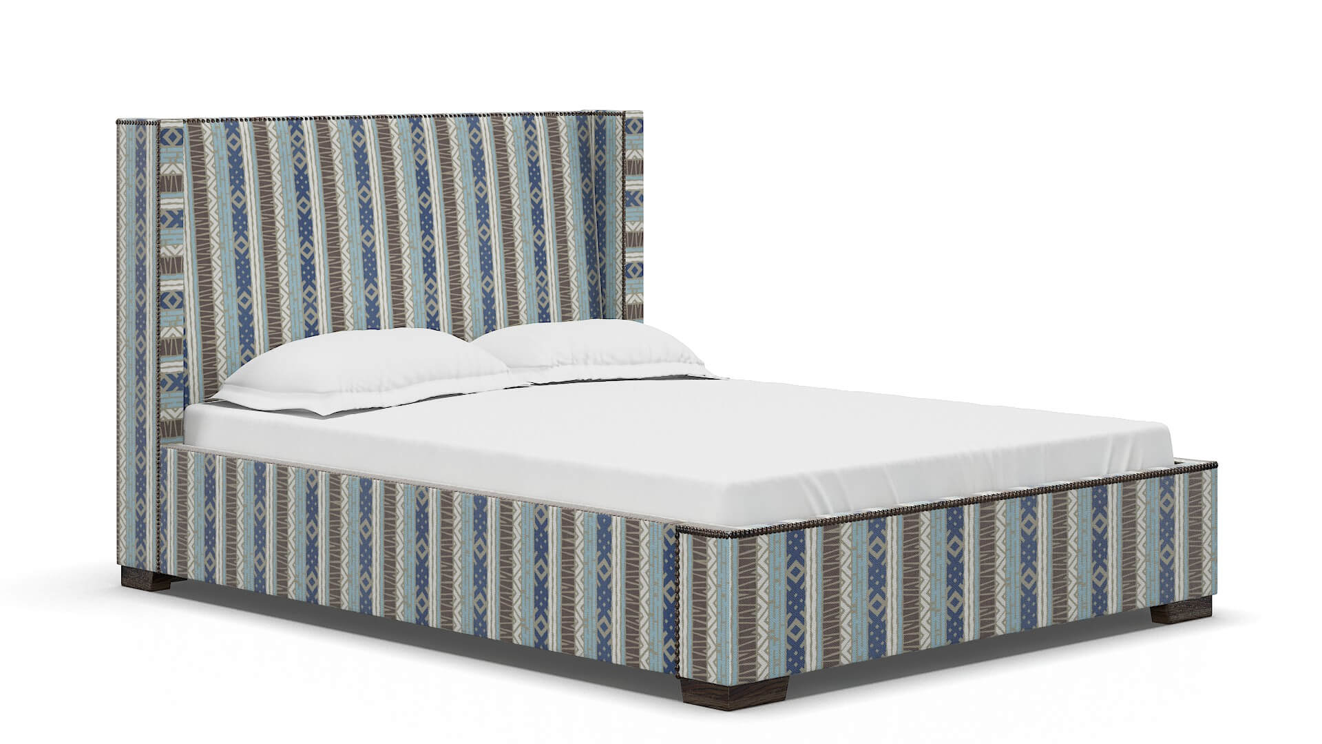 Bria Bodhi Indigo Bed espresso legs 2