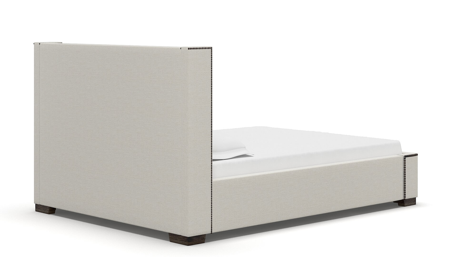 Bria Catalina Ivory Bed espresso legs 4