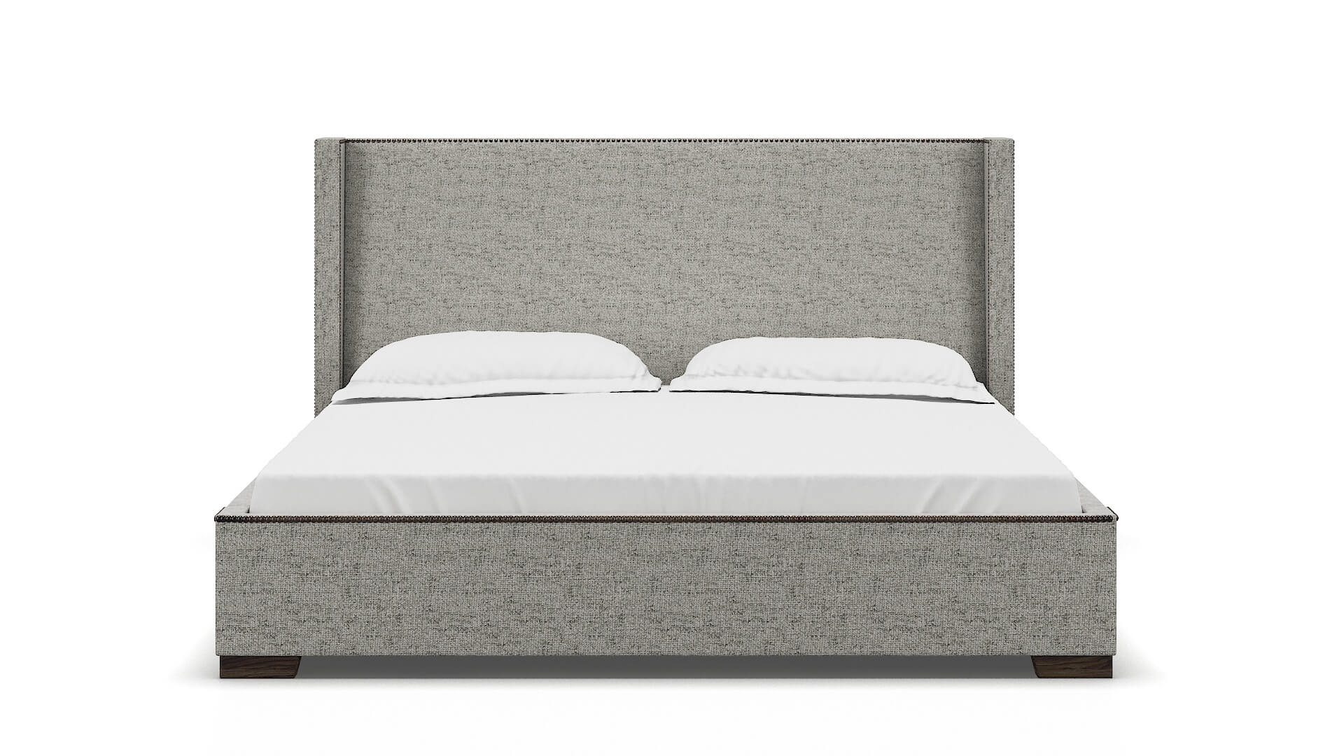 Bria Derby Silver Bed King espresso legs 1