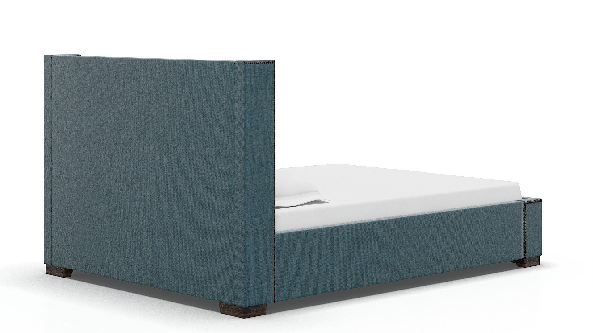 Bria Hepburn Teal Bed espresso legs 4