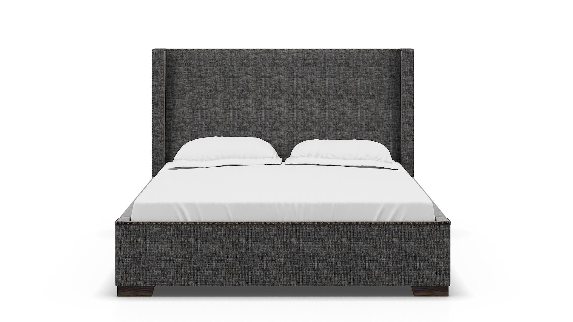 Bria Insight Charcoal Bed espresso legs 1