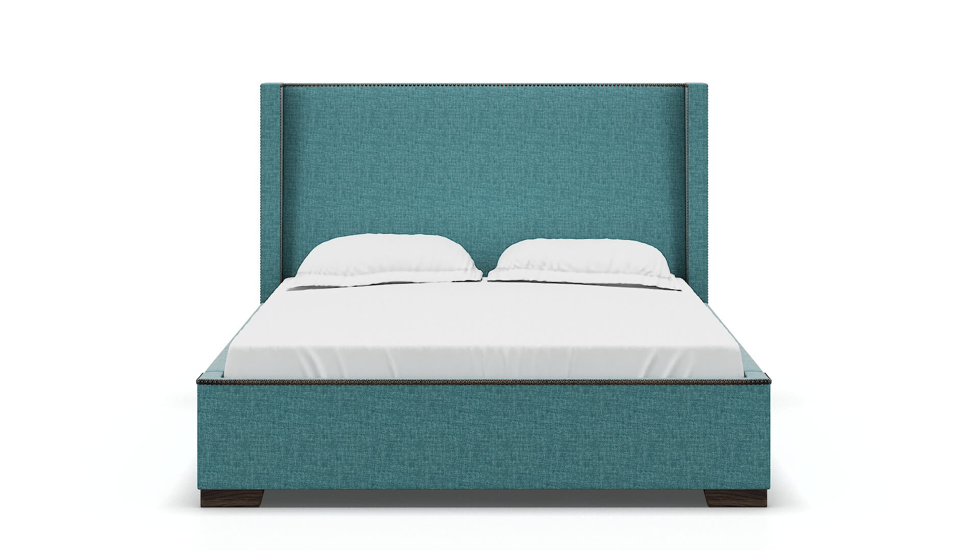 Bria Keylargo Teal Bed espresso legs 1