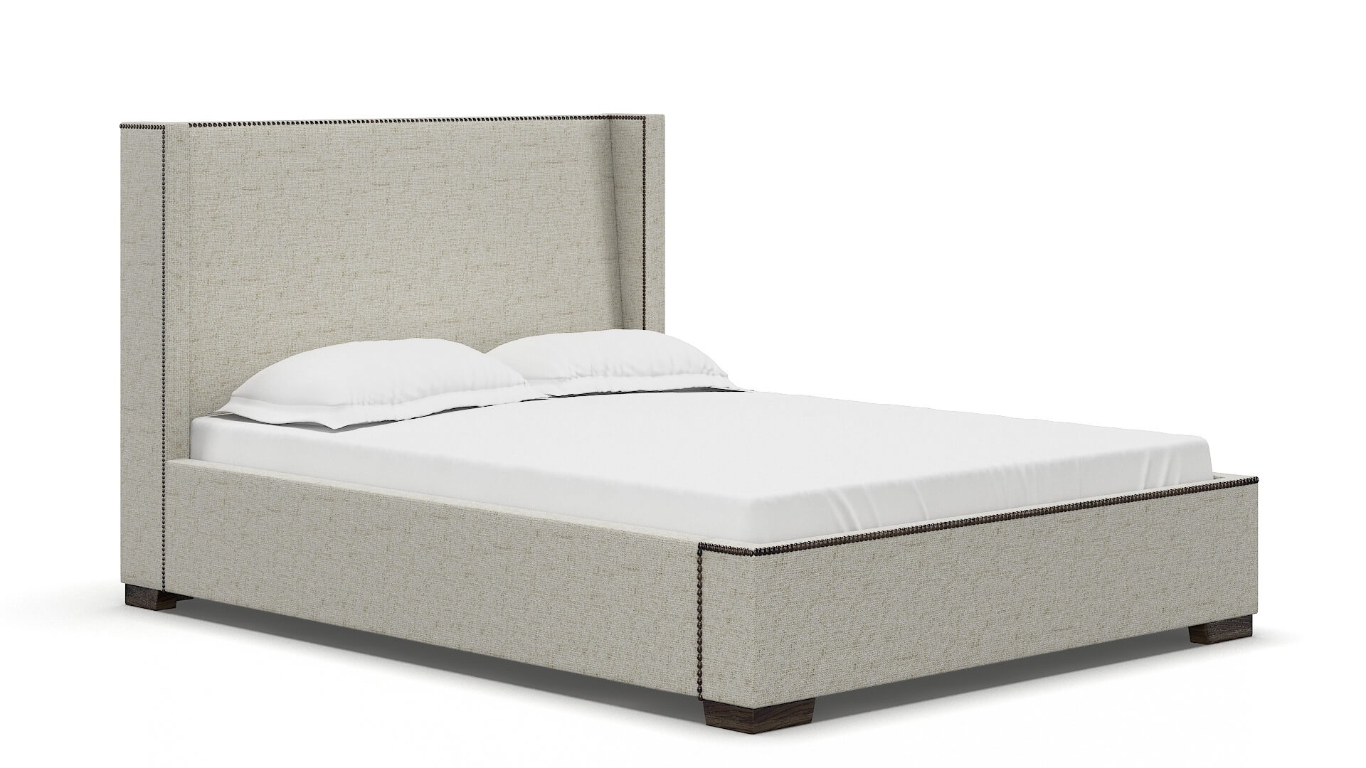 Bria Oceanside Birch Bed espresso legs 2