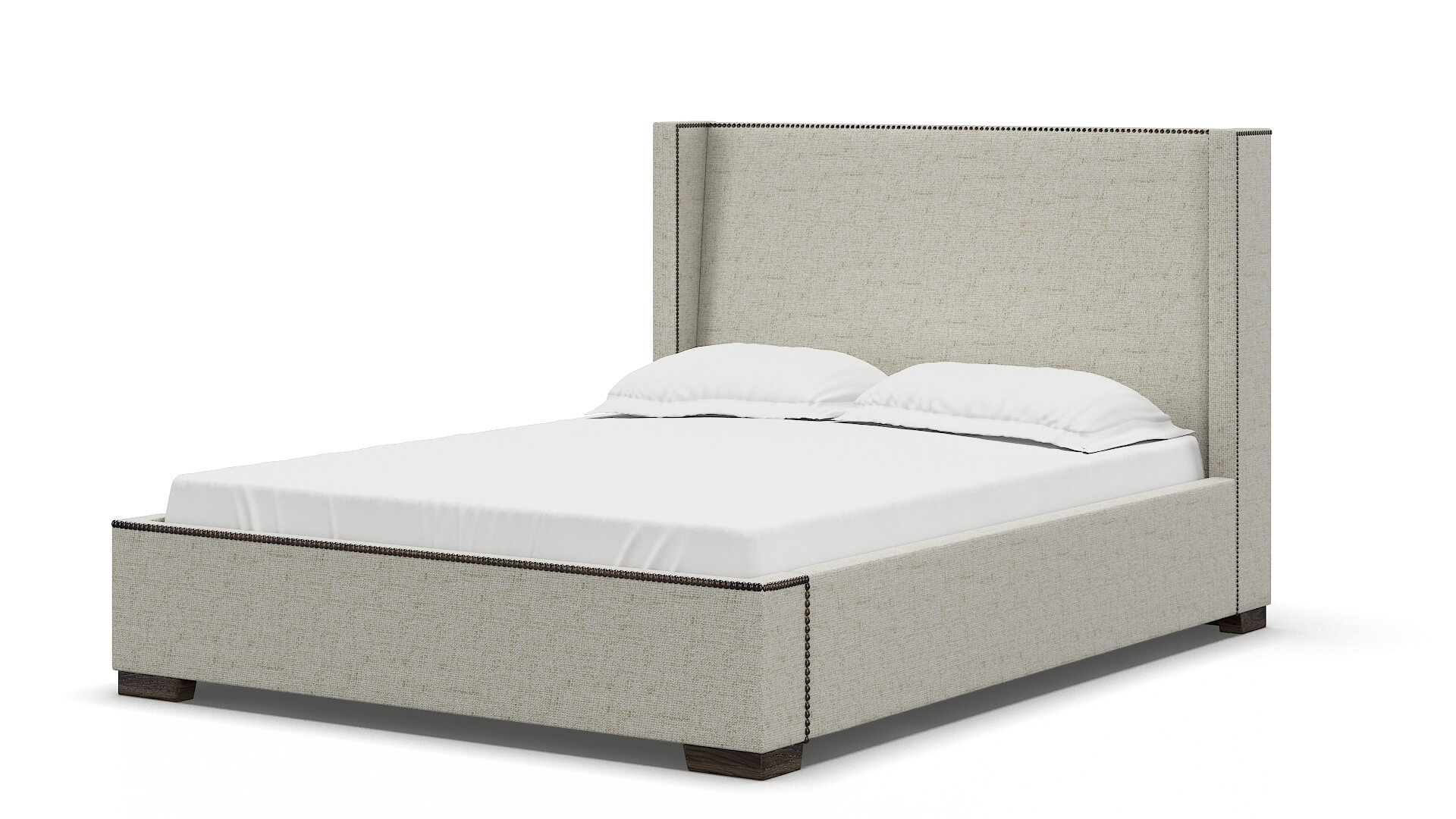 Bria Oceanside Birch Bed espresso legs 5