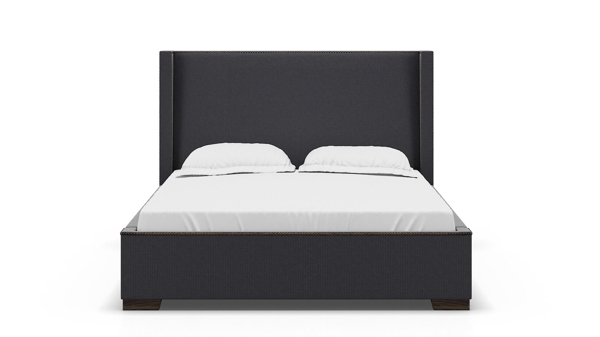Bria Parker Charcoal Bed espresso legs 1
