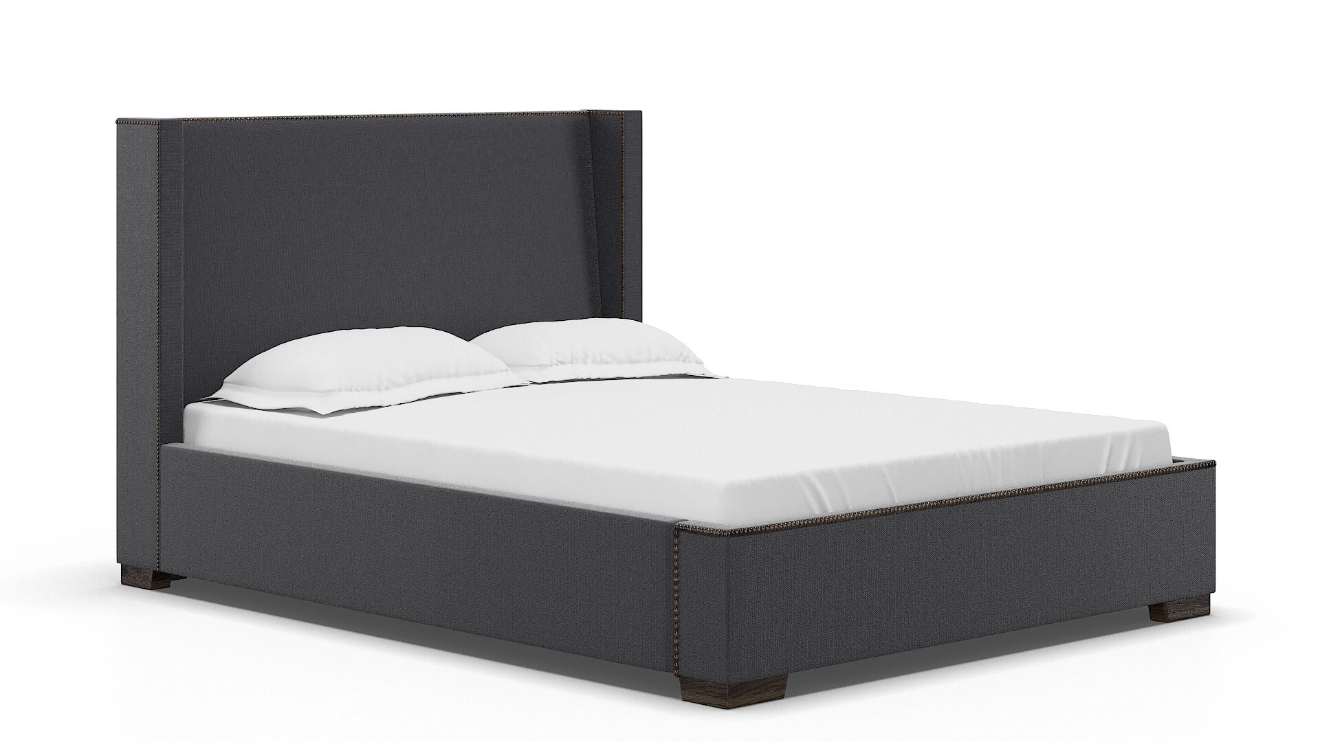 Bria Parker Charcoal Bed espresso legs 2