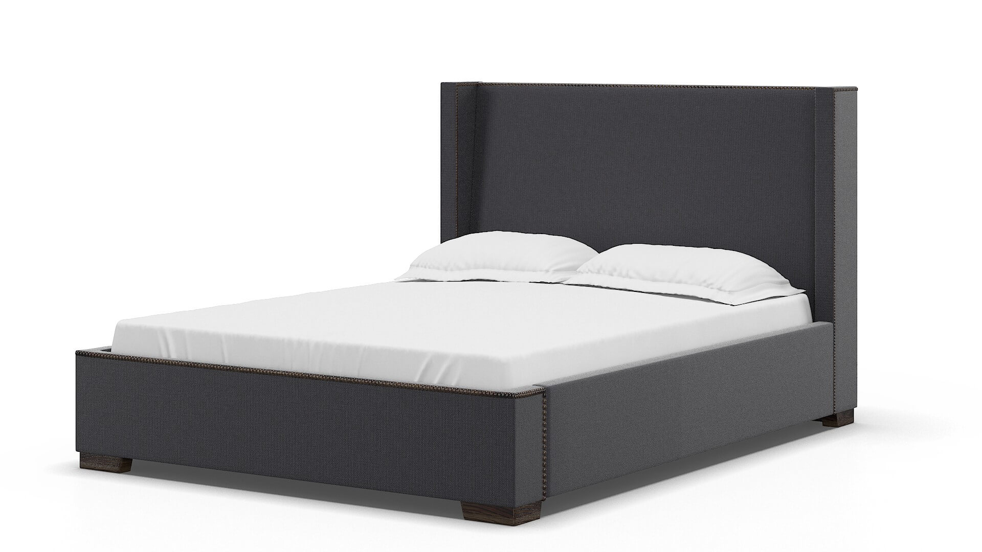 Bria Parker Charcoal Bed espresso legs 5