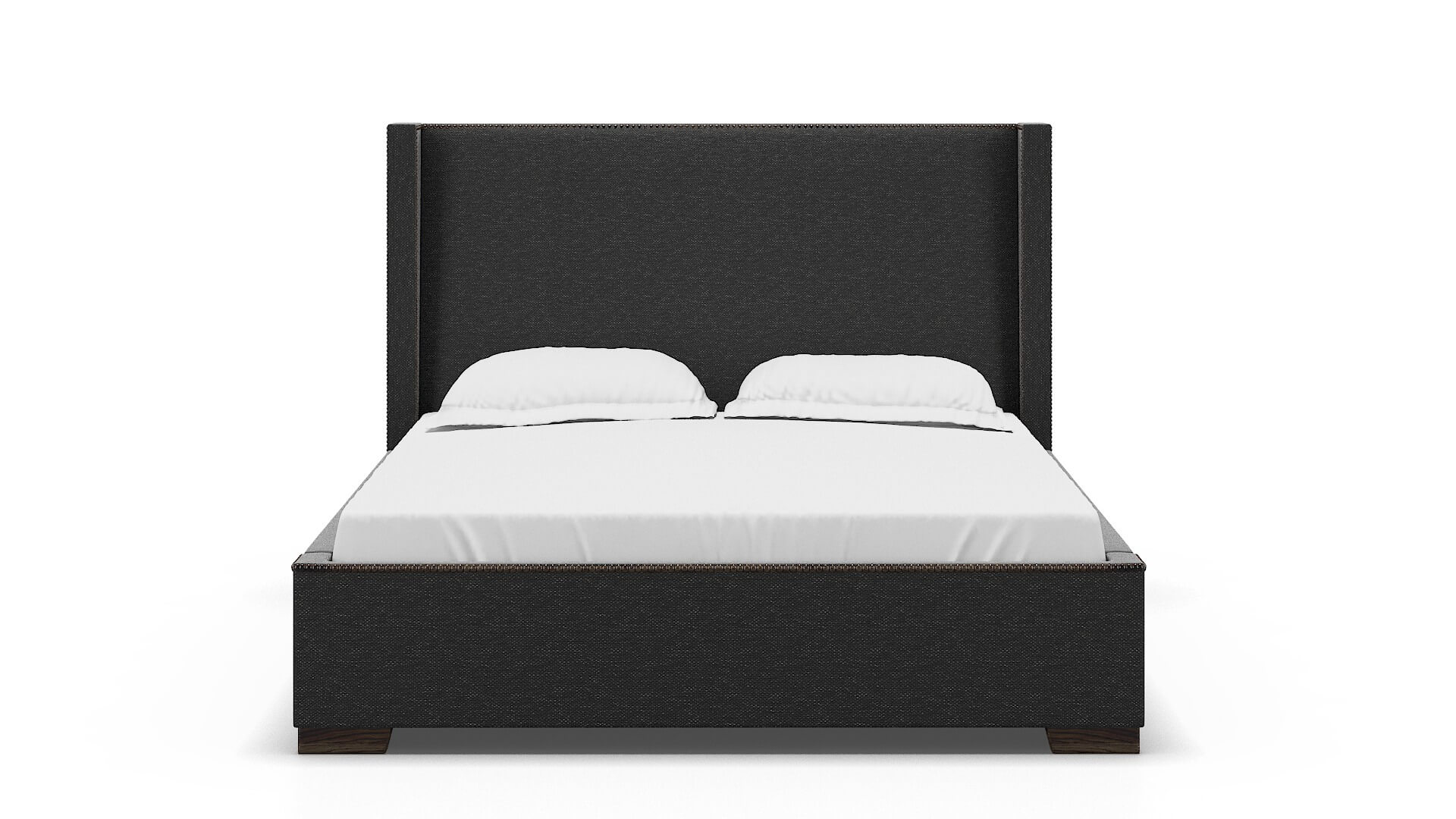 Bria Phoenix Charcoal Bed espresso legs 1