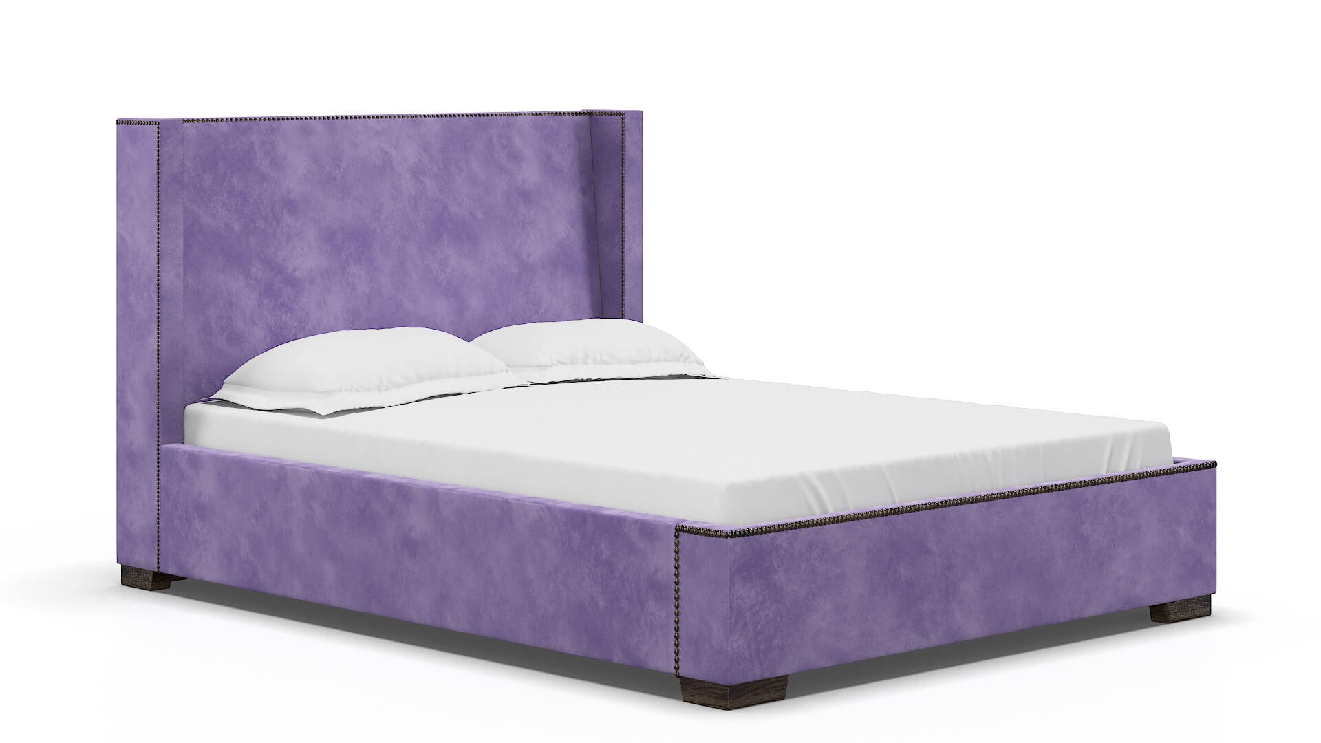 Bria Royale Lavender Bed espresso legs 2