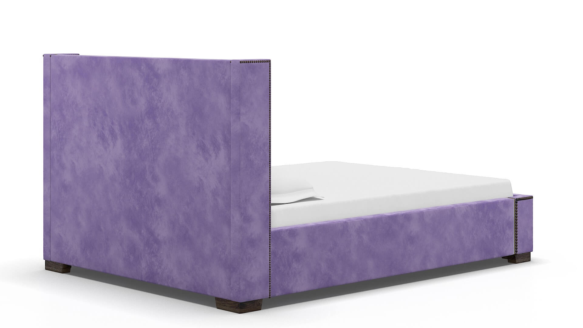 Bria Royale Lavender Bed espresso legs 4