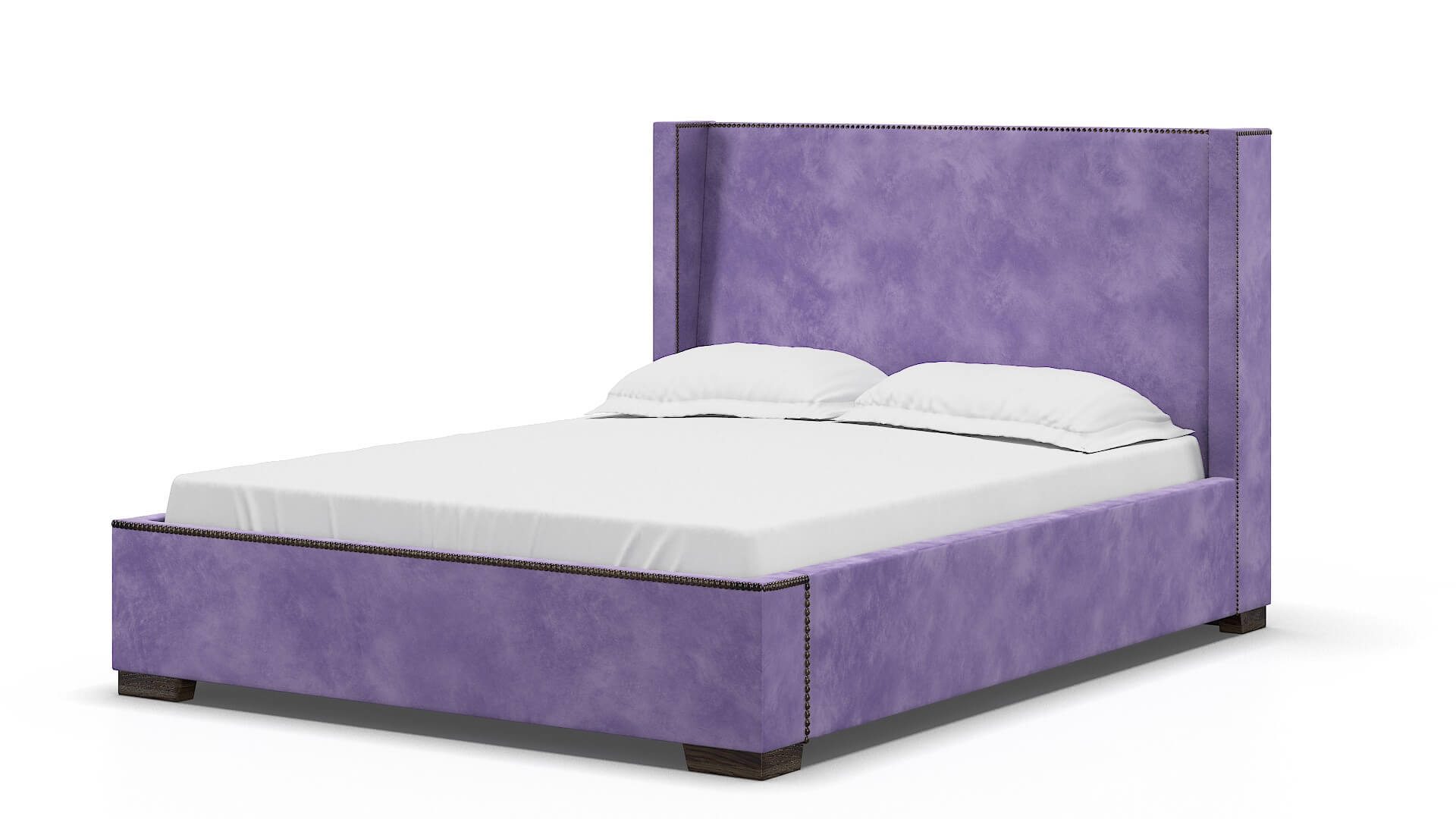 Bria Royale Lavender Bed espresso legs 5