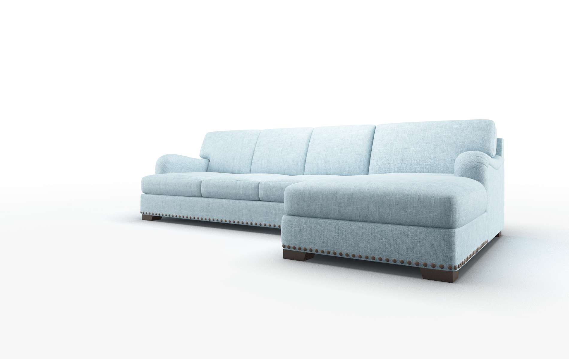 Brighton Atlas Turquoise Panel espresso legs 4