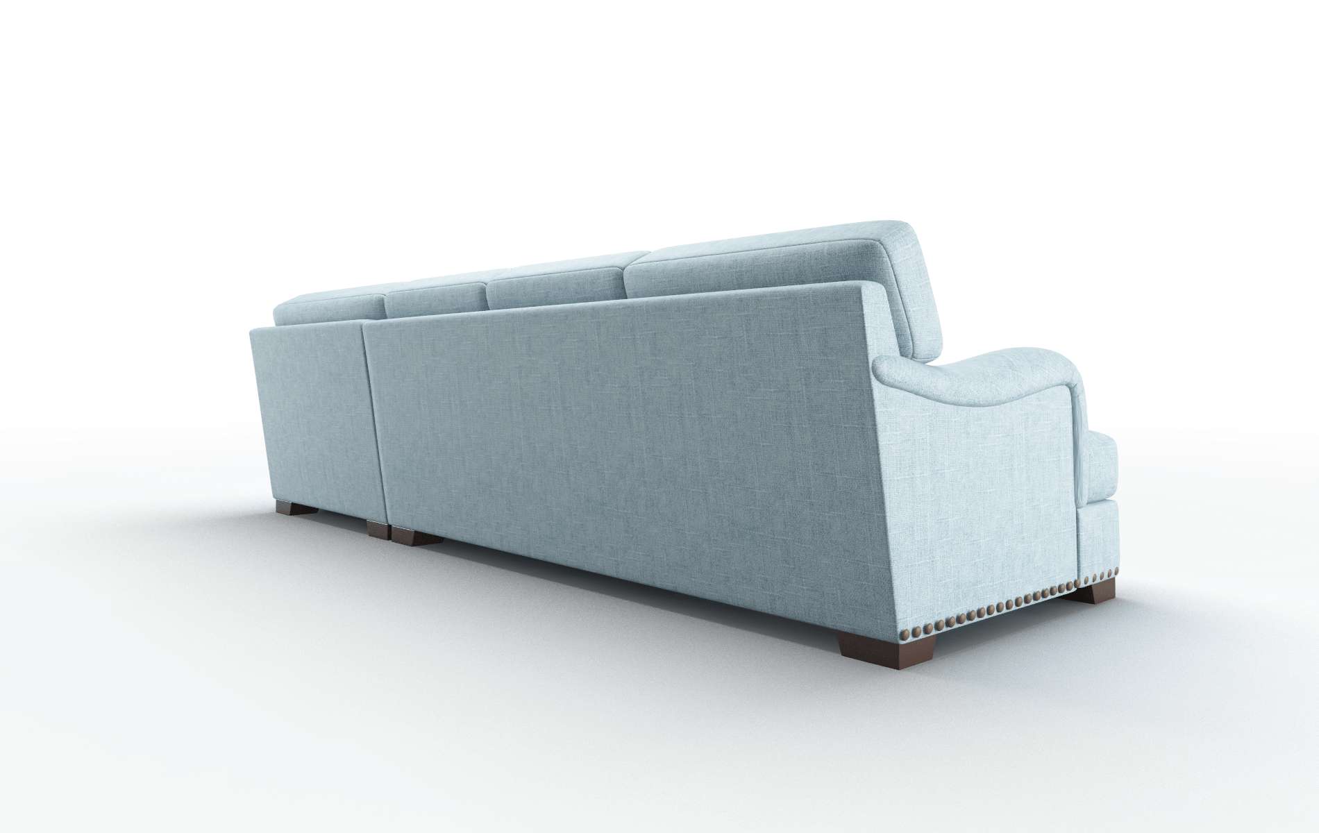 Brighton Atlas Turquoise Panel espresso legs 5