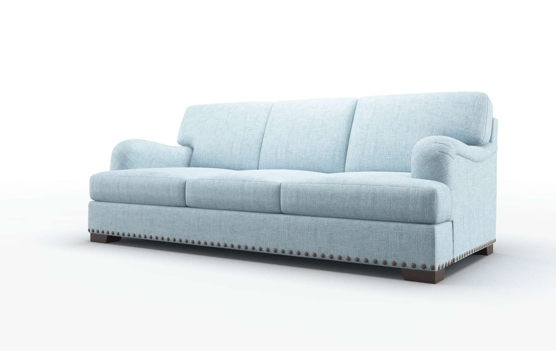 Brighton Atlas Turquoise Sofa espresso legs 4