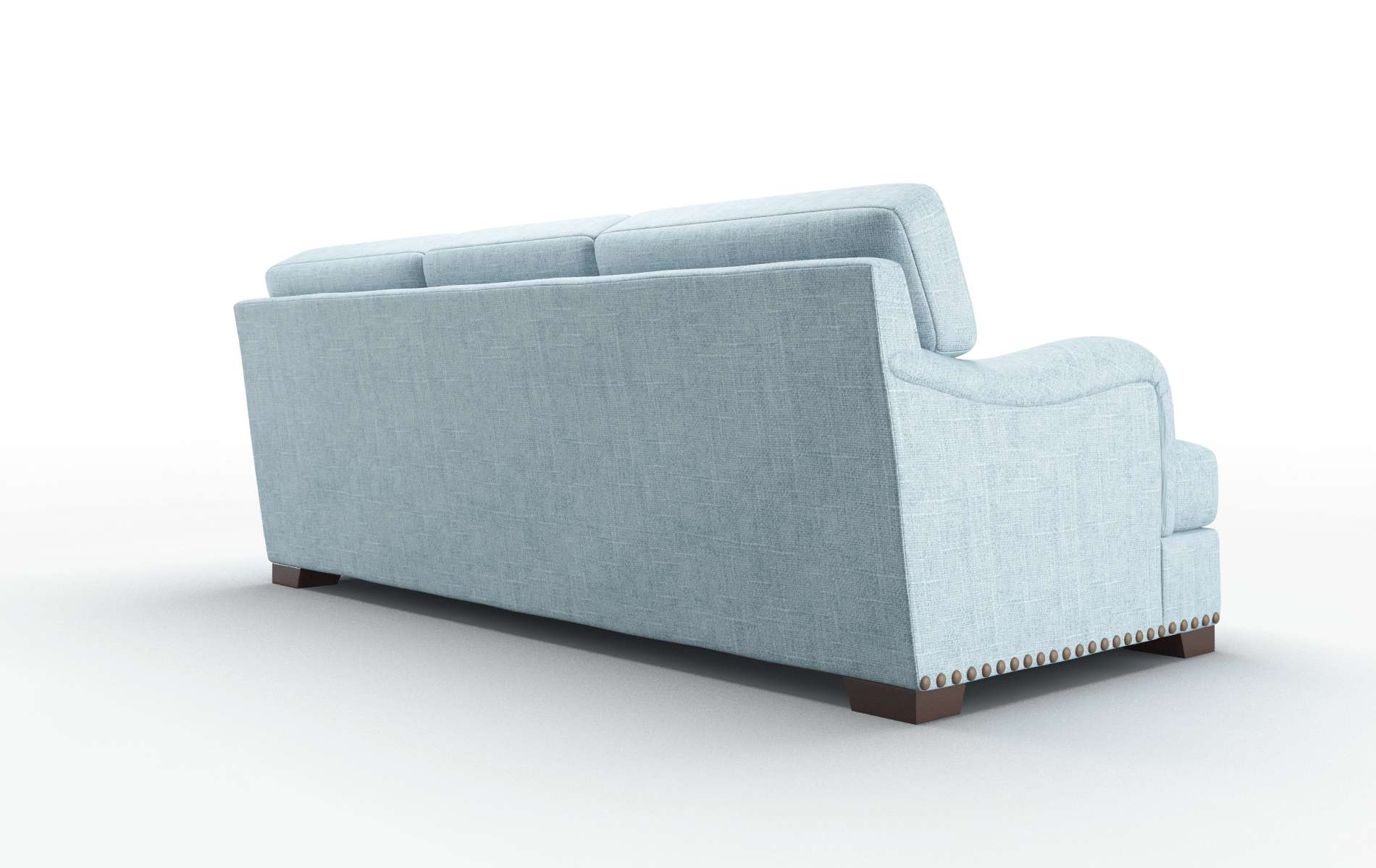 Brighton Atlas Turquoise Sofa espresso legs 5