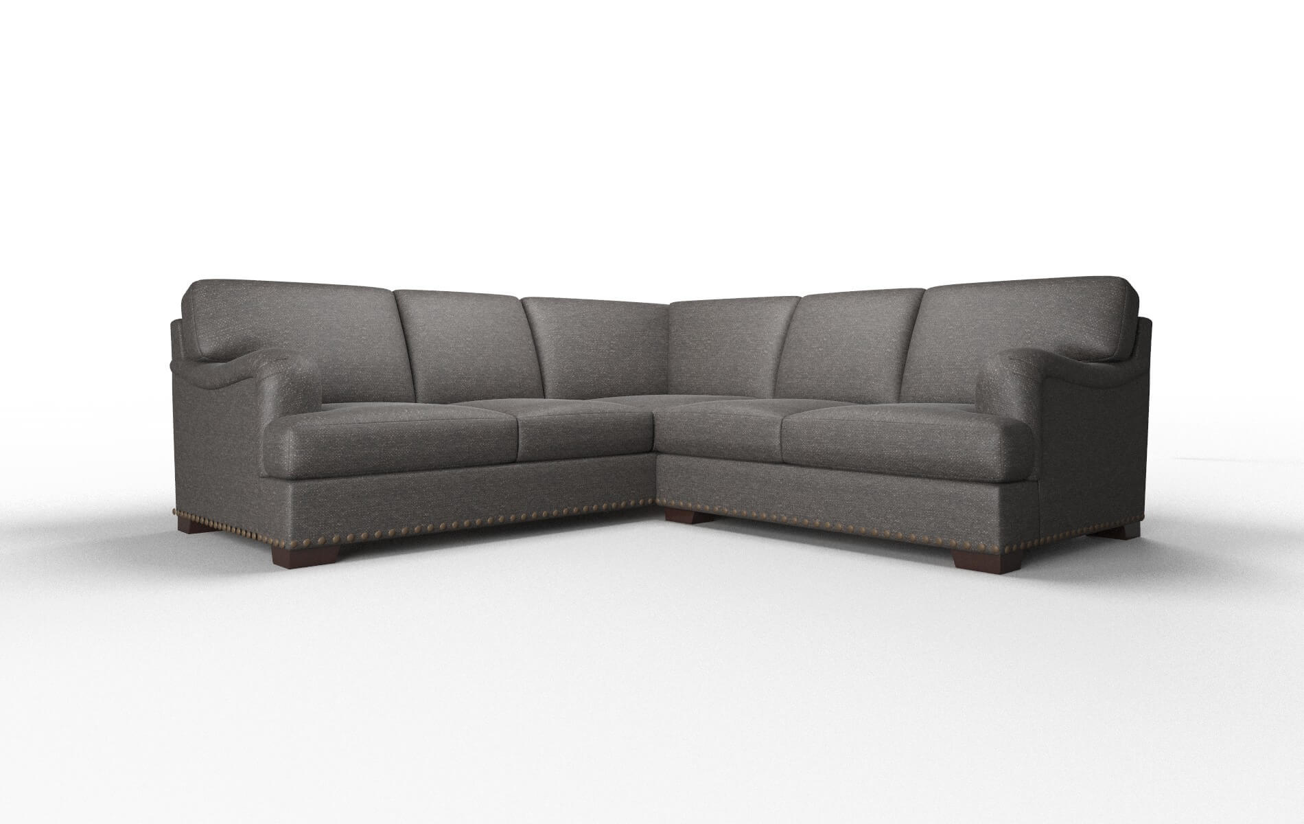 Brighton Avenger Denim Sectional espresso legs 1